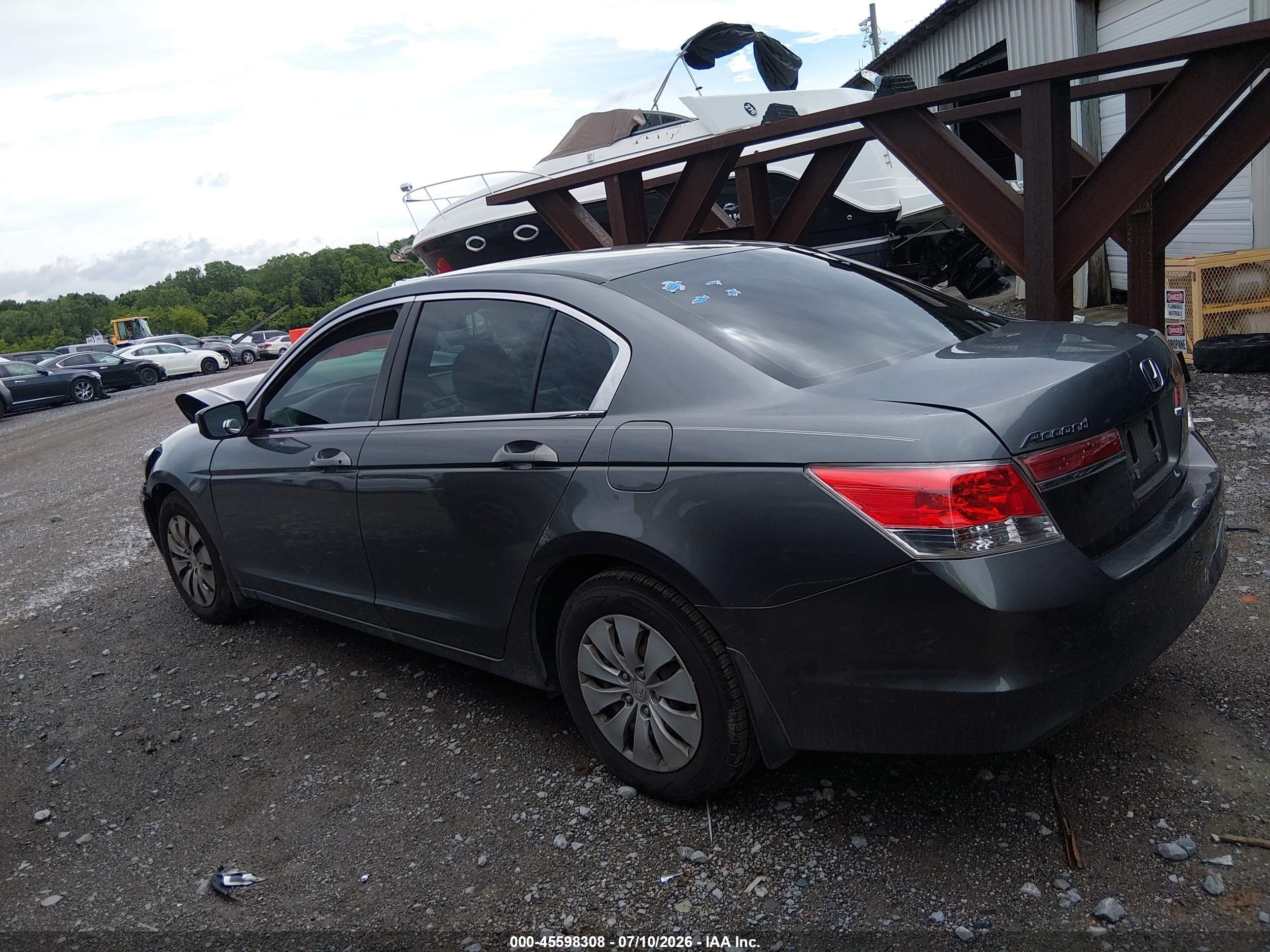 2012 Honda Accord Sdn Lx Gray vin: 1HGCP2F34CA059185