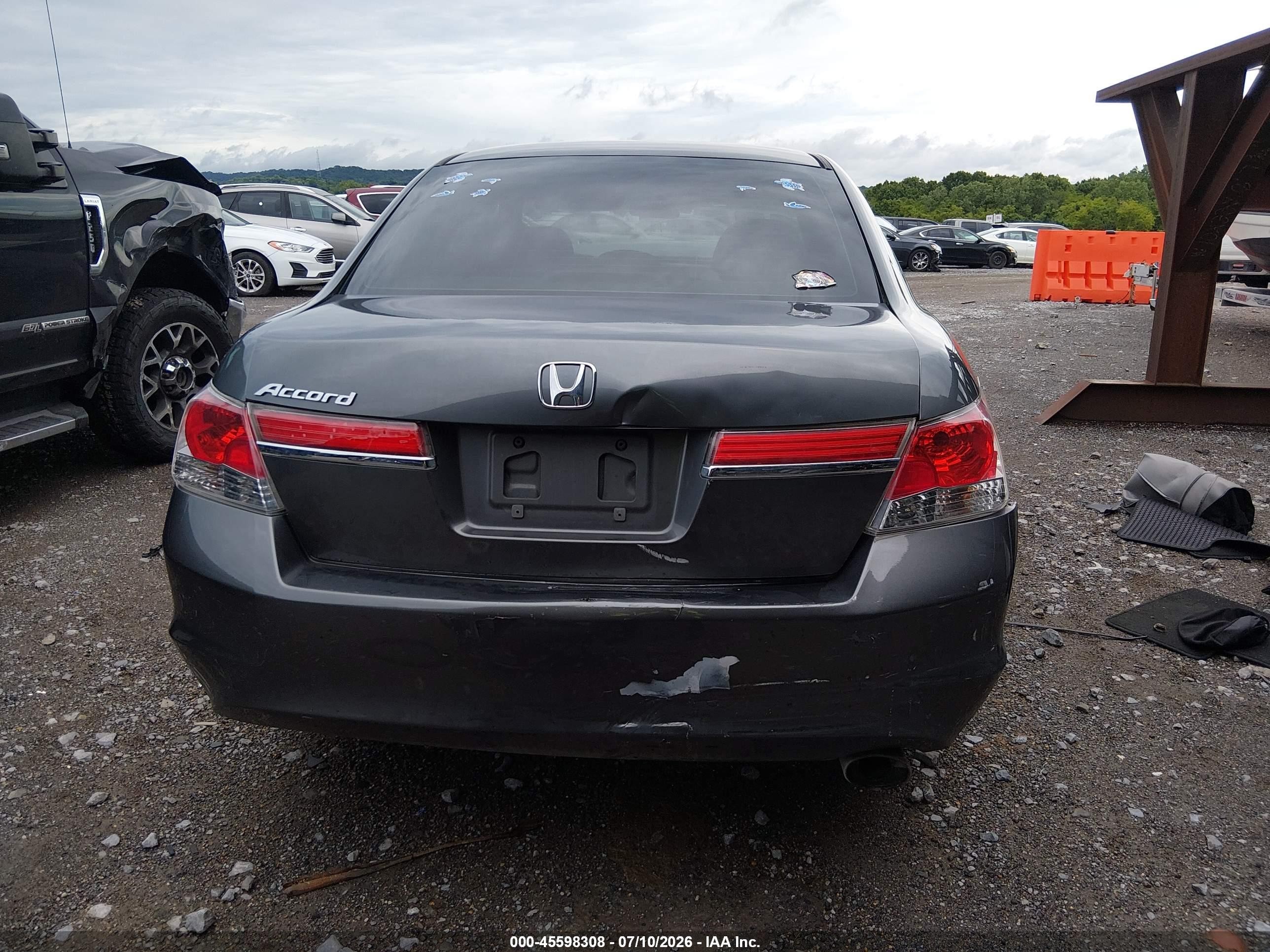 2012 Honda Accord Sdn Lx Gray vin: 1HGCP2F34CA059185