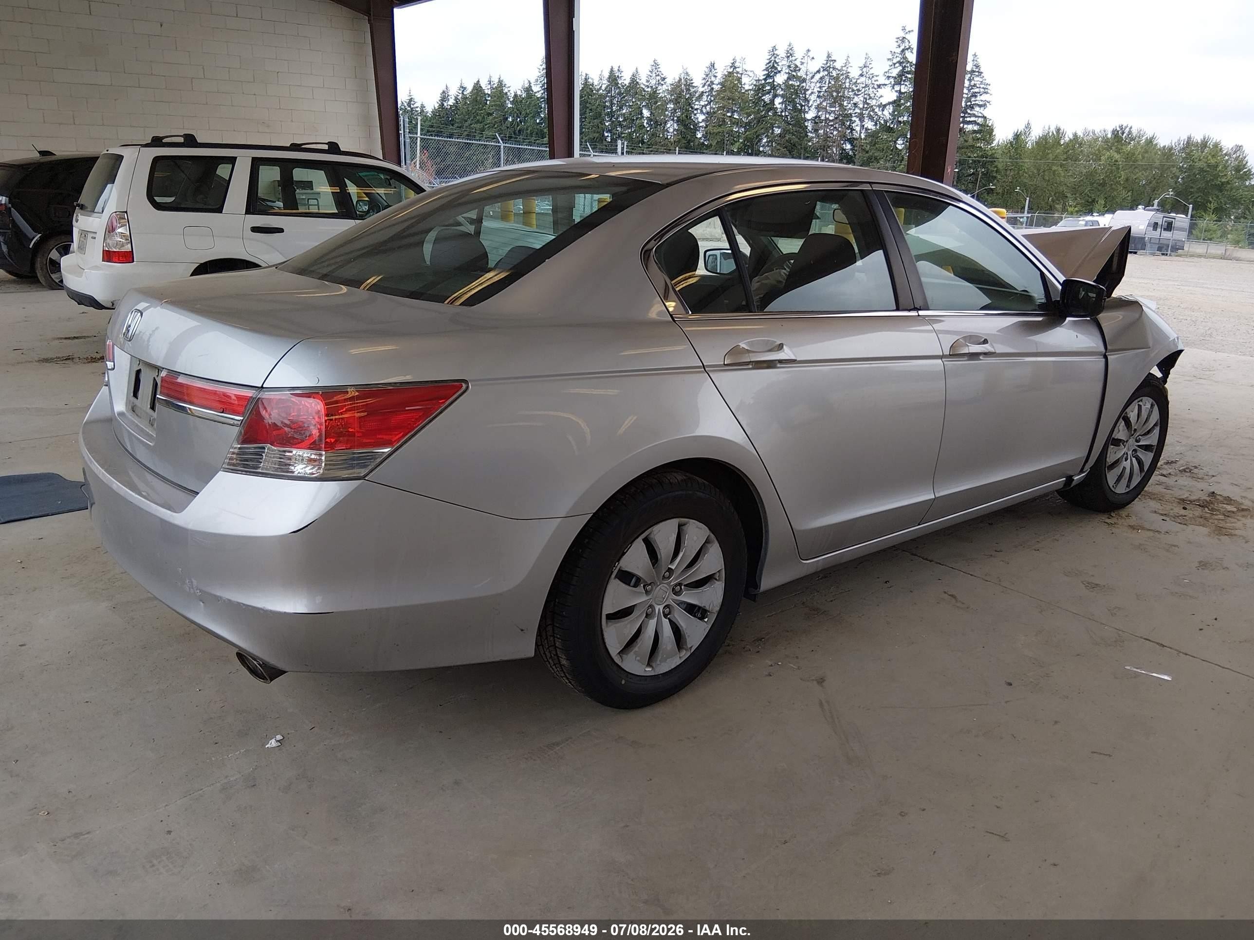 2012 Honda Accord 2.4 Lx Silver vin: 1HGCP2F34CA075631