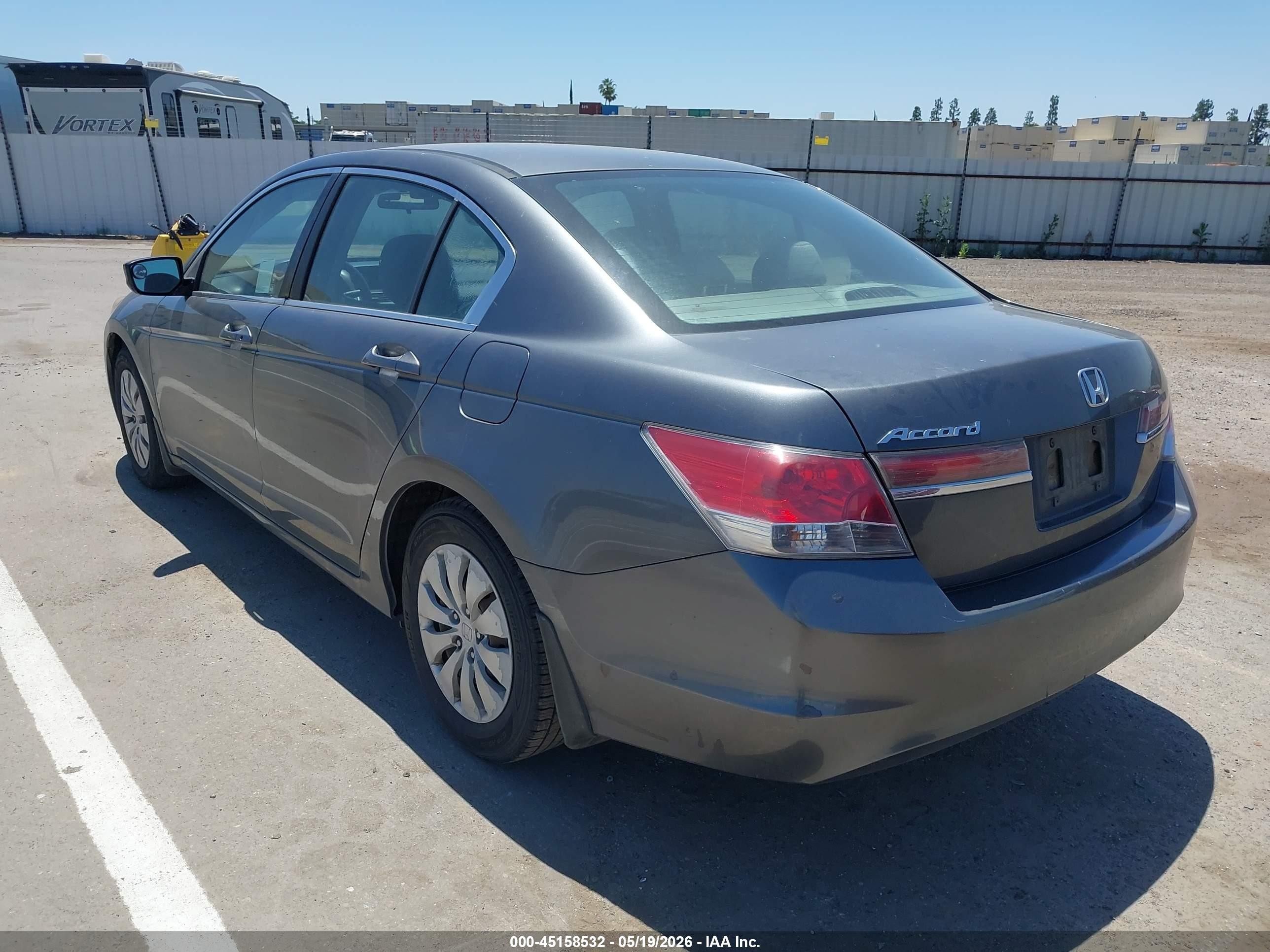 2012 Honda Accord 2.4 Lx Gray vin: 1HGCP2F34CA085995