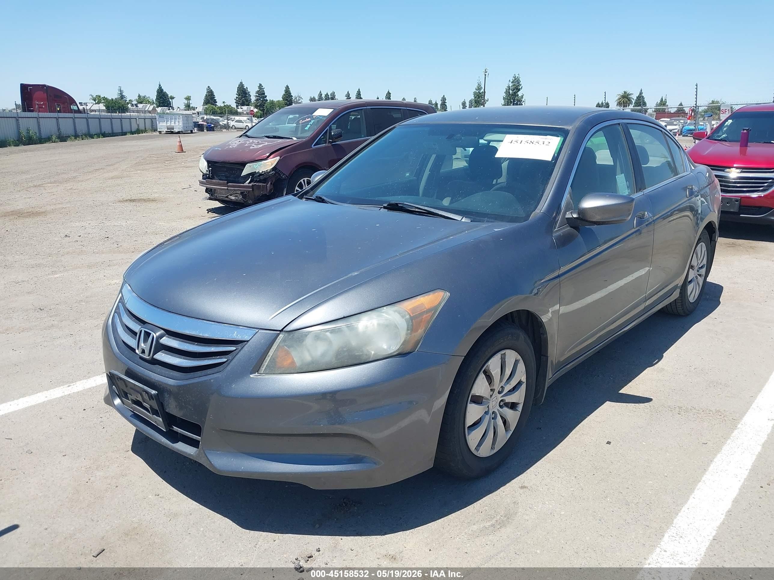 2012 Honda Accord 2.4 Lx Gray vin: 1HGCP2F34CA085995