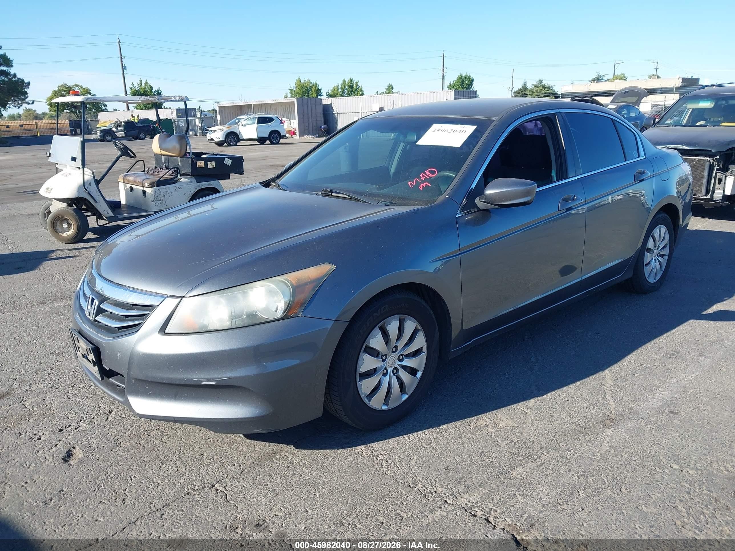 2012 Honda Accord Sdn Lx Gray vin: 1HGCP2F34CA088878