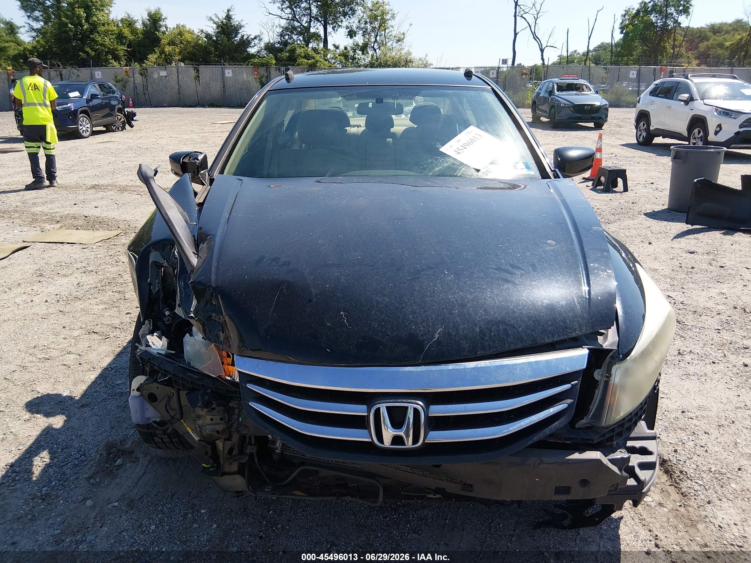 2012 Honda Accord 2.4 Lx Черный vin: 1HGCP2F34CA109938