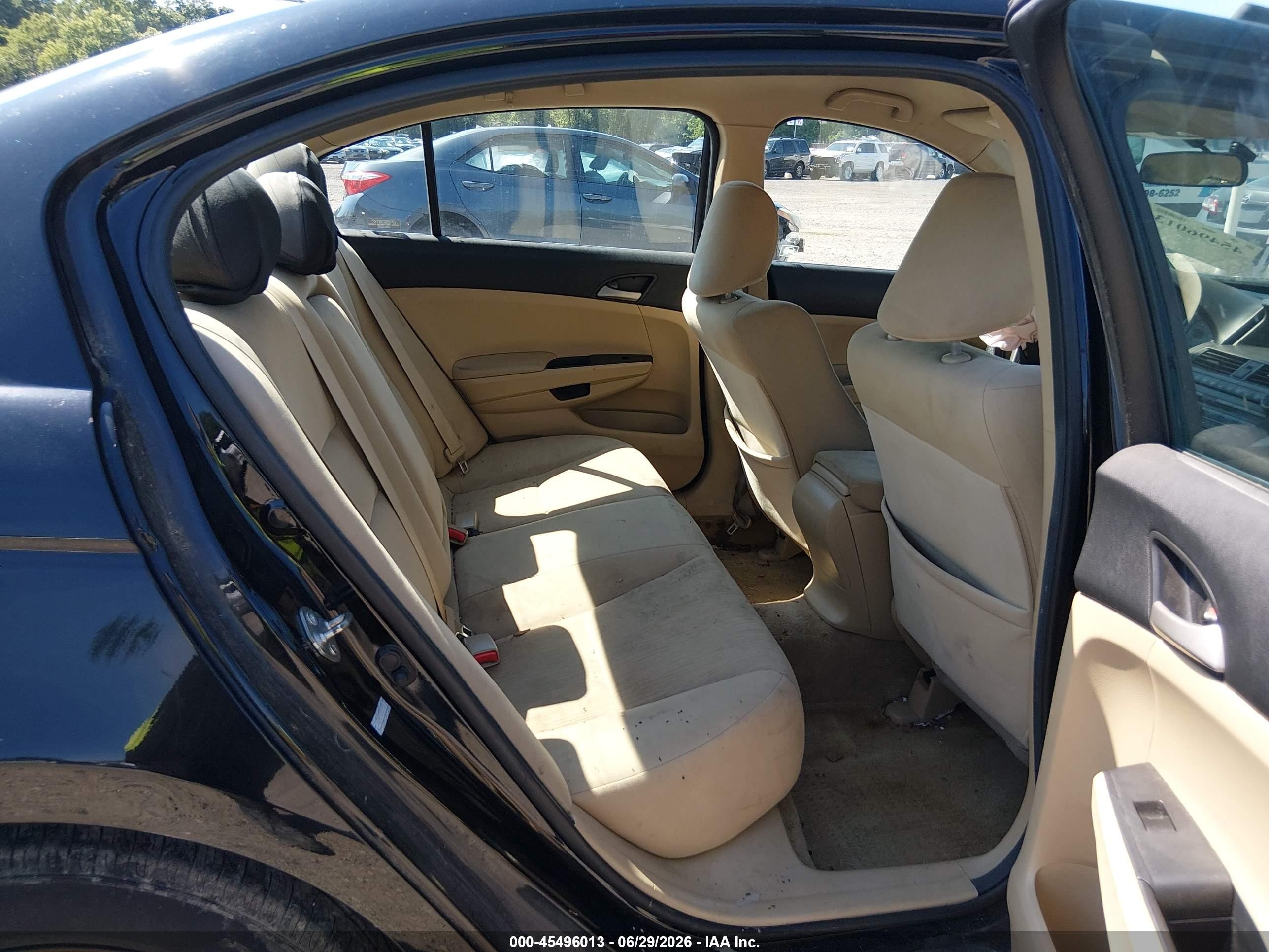2012 Honda Accord 2.4 Lx Черный vin: 1HGCP2F34CA109938