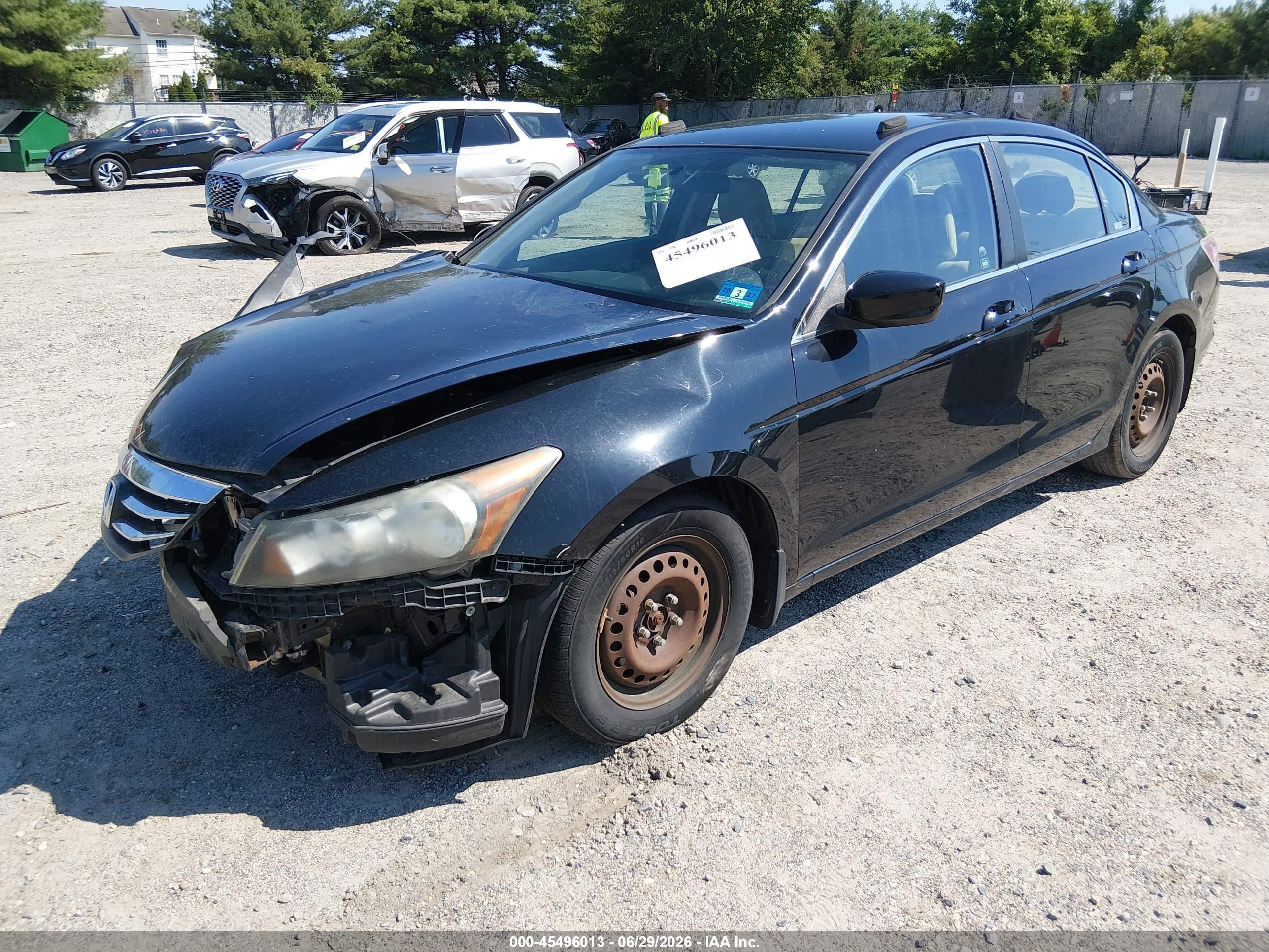 2012 Honda Accord 2.4 Lx Черный vin: 1HGCP2F34CA109938