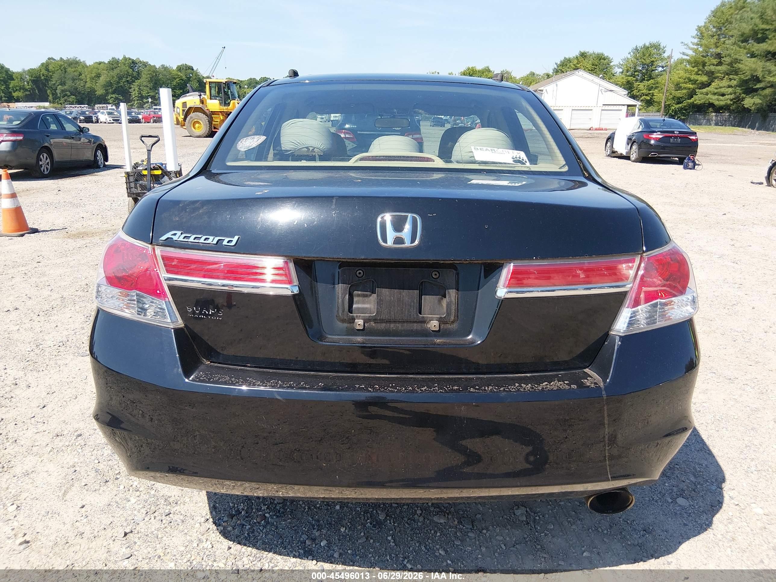 2012 Honda Accord 2.4 Lx Черный vin: 1HGCP2F34CA109938
