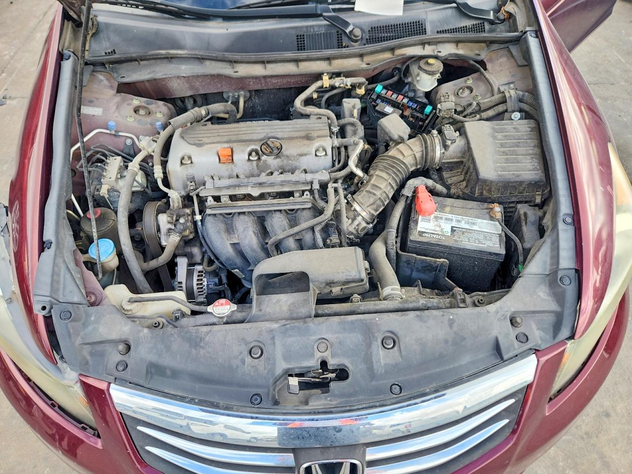2012 Honda Accord Lx Maroon vin: 1HGCP2F34CA115934