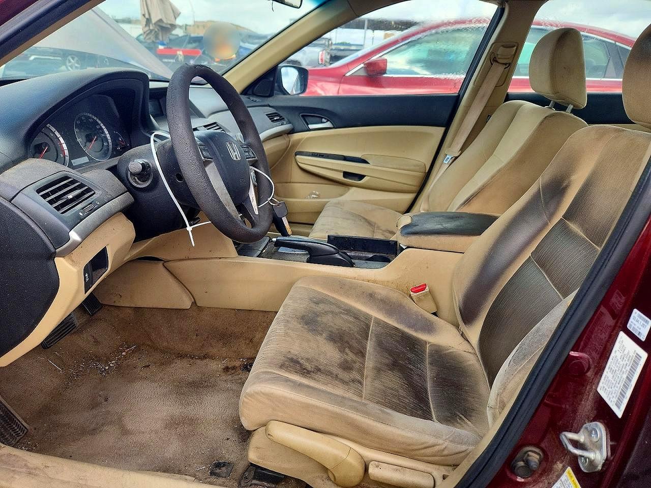 2012 Honda Accord Lx Maroon vin: 1HGCP2F34CA115934