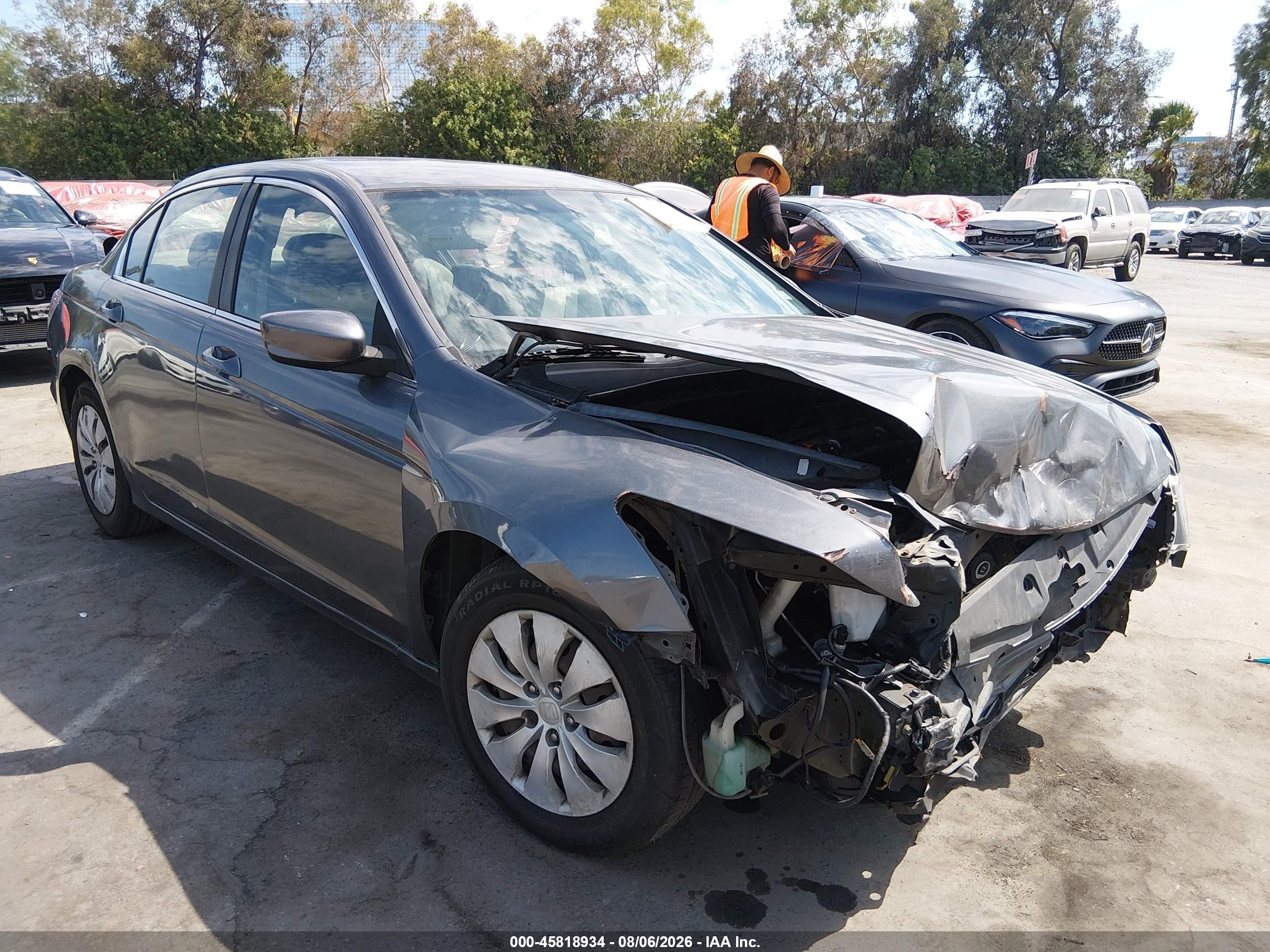 2012 Honda Accord Sdn Lx Gray vin: 1HGCP2F34CA134239