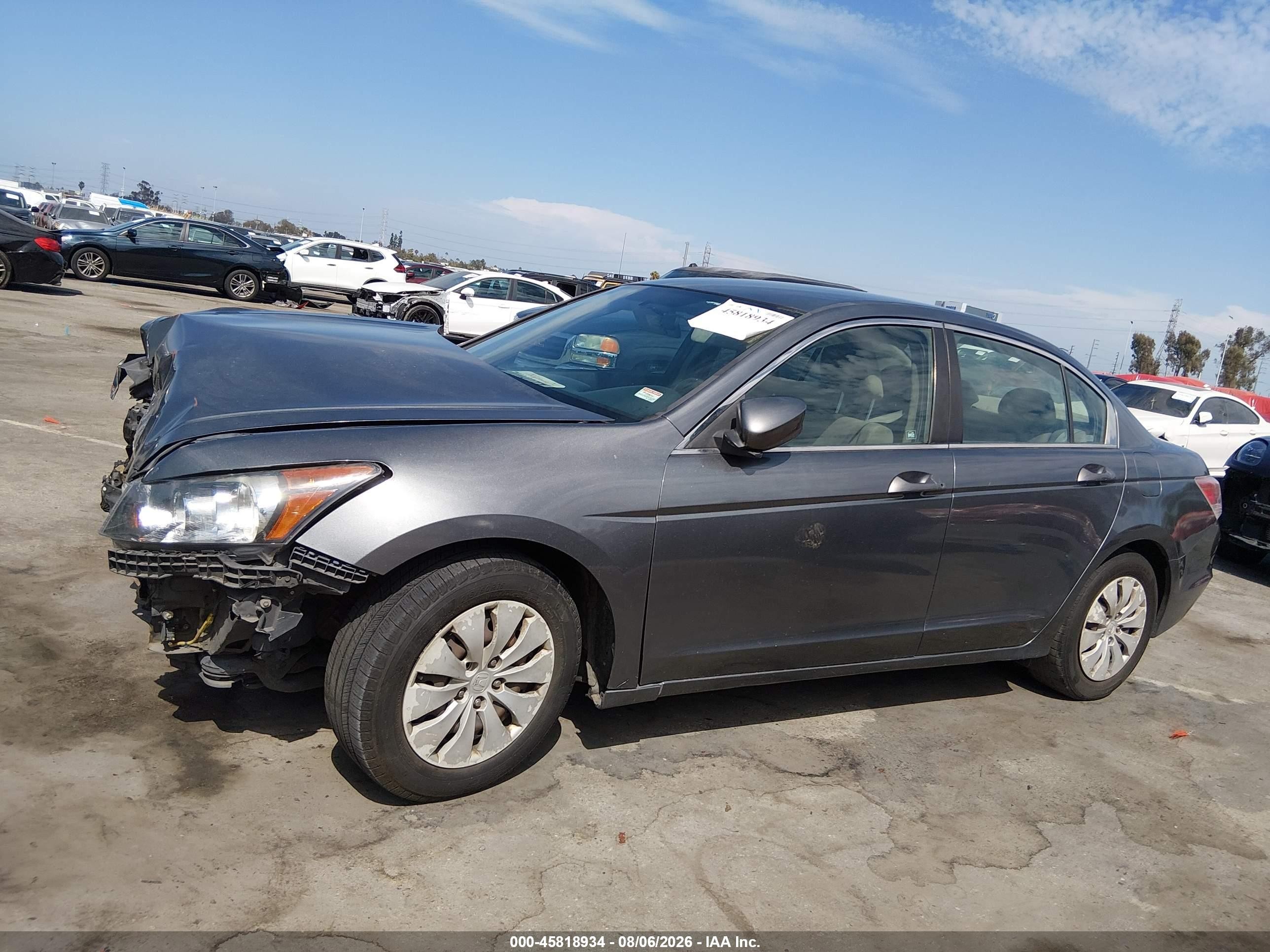2012 Honda Accord Sdn Lx Gray vin: 1HGCP2F34CA134239