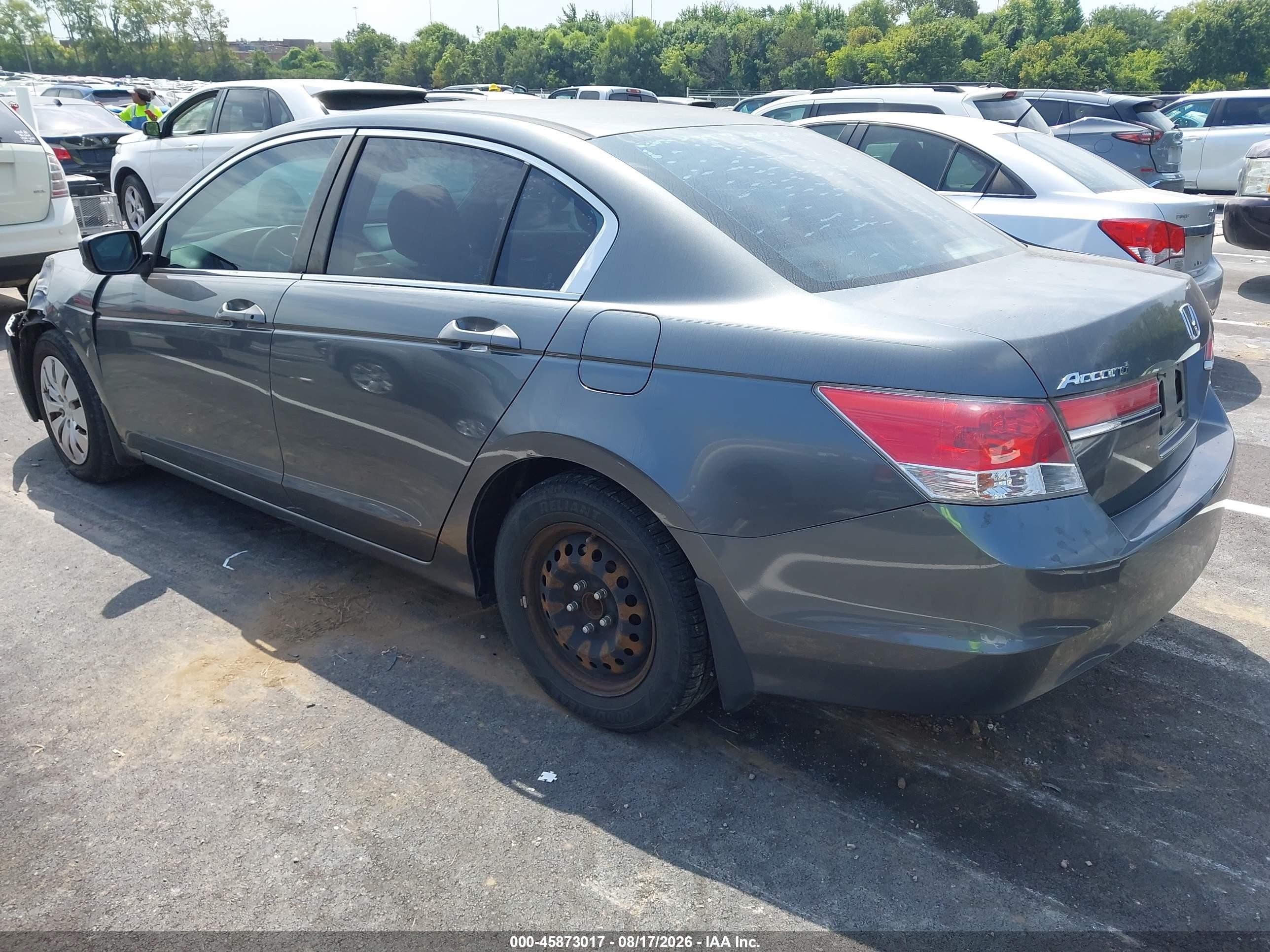 2012 Honda Accord Sdn Lx Gray vin: 1HGCP2F34CA145886