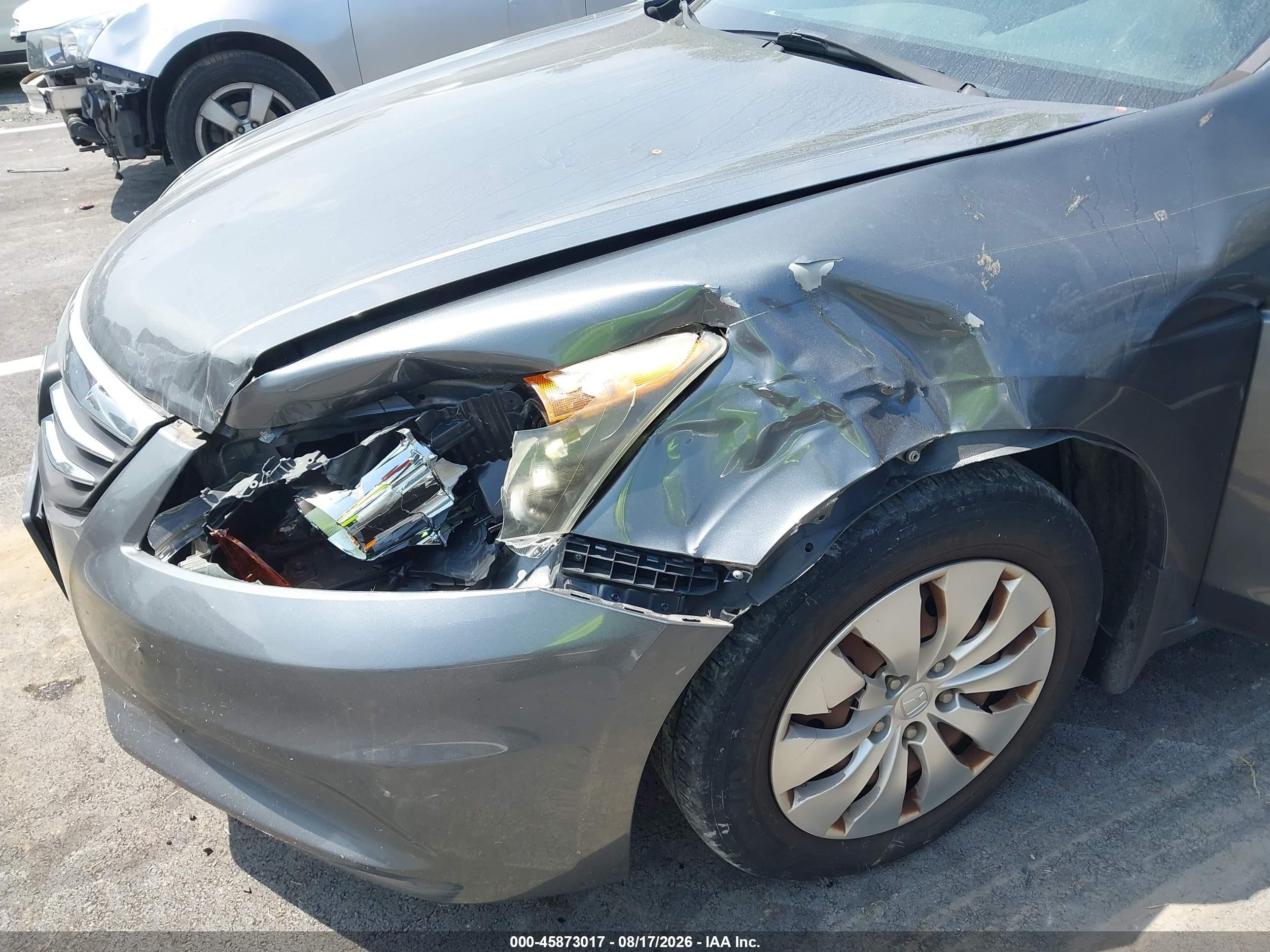 2012 Honda Accord Sdn Lx Gray vin: 1HGCP2F34CA145886