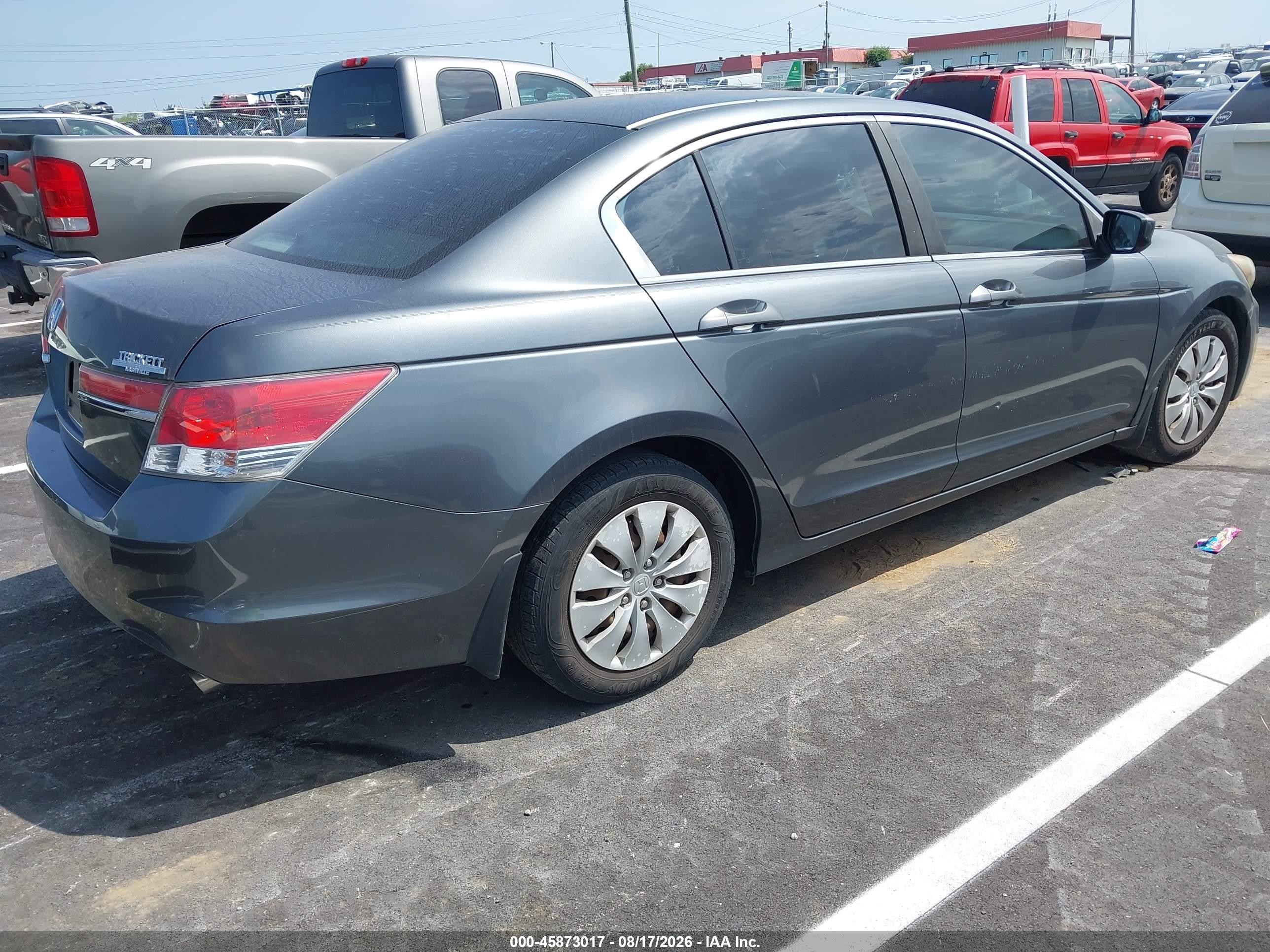 2012 Honda Accord Sdn Lx Gray vin: 1HGCP2F34CA145886
