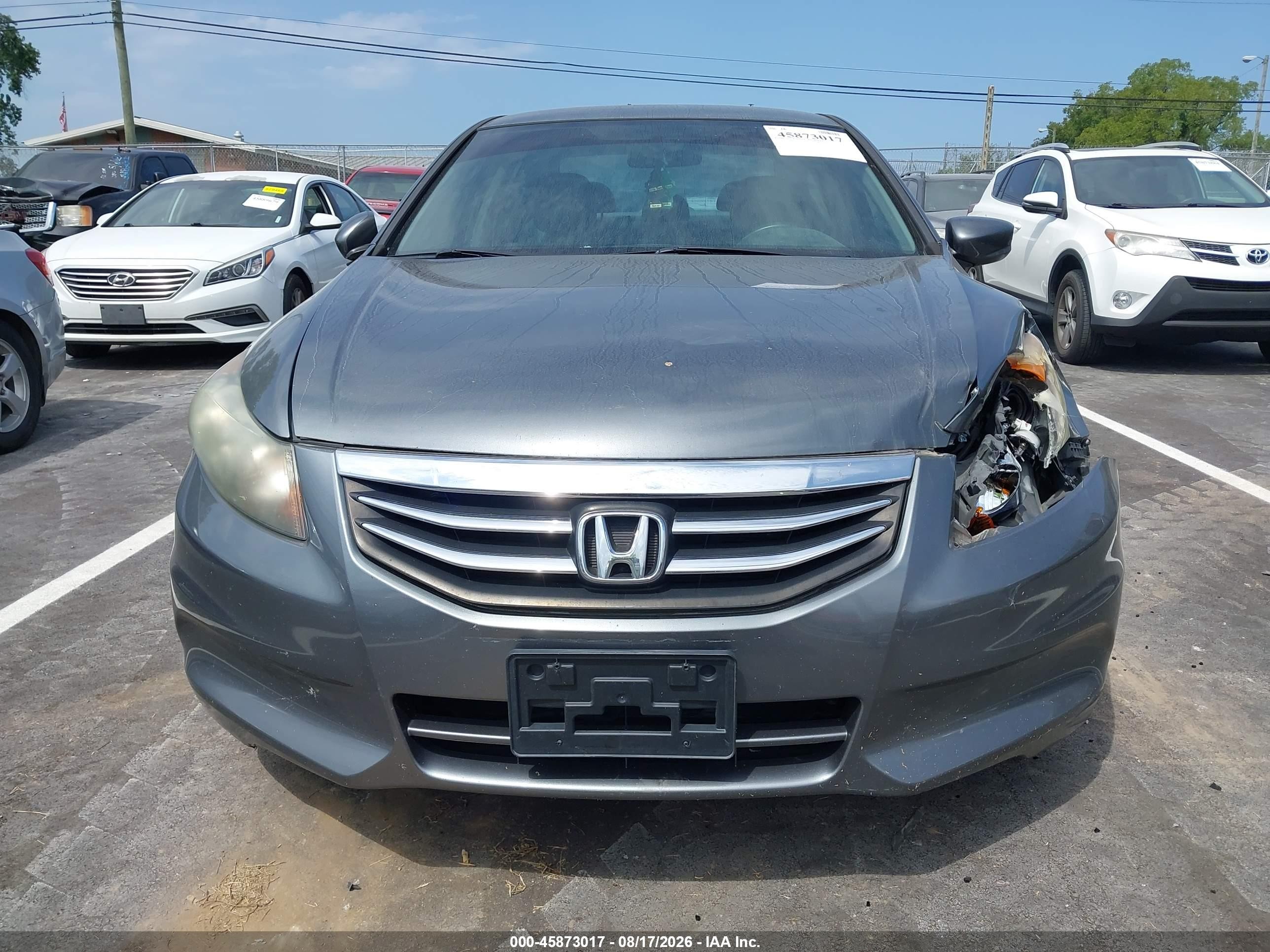 2012 Honda Accord Sdn Lx Gray vin: 1HGCP2F34CA145886