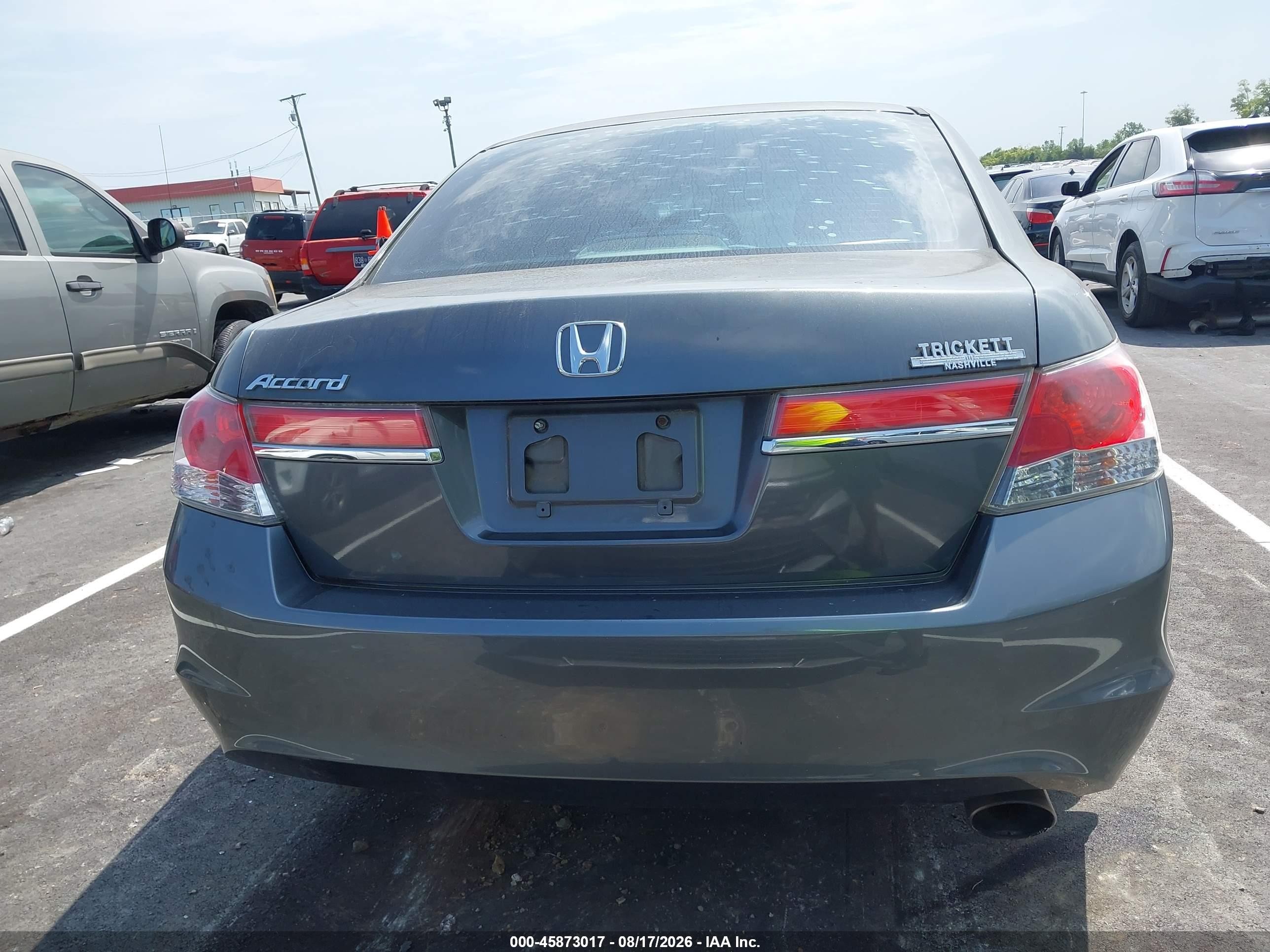 2012 Honda Accord Sdn Lx Gray vin: 1HGCP2F34CA145886