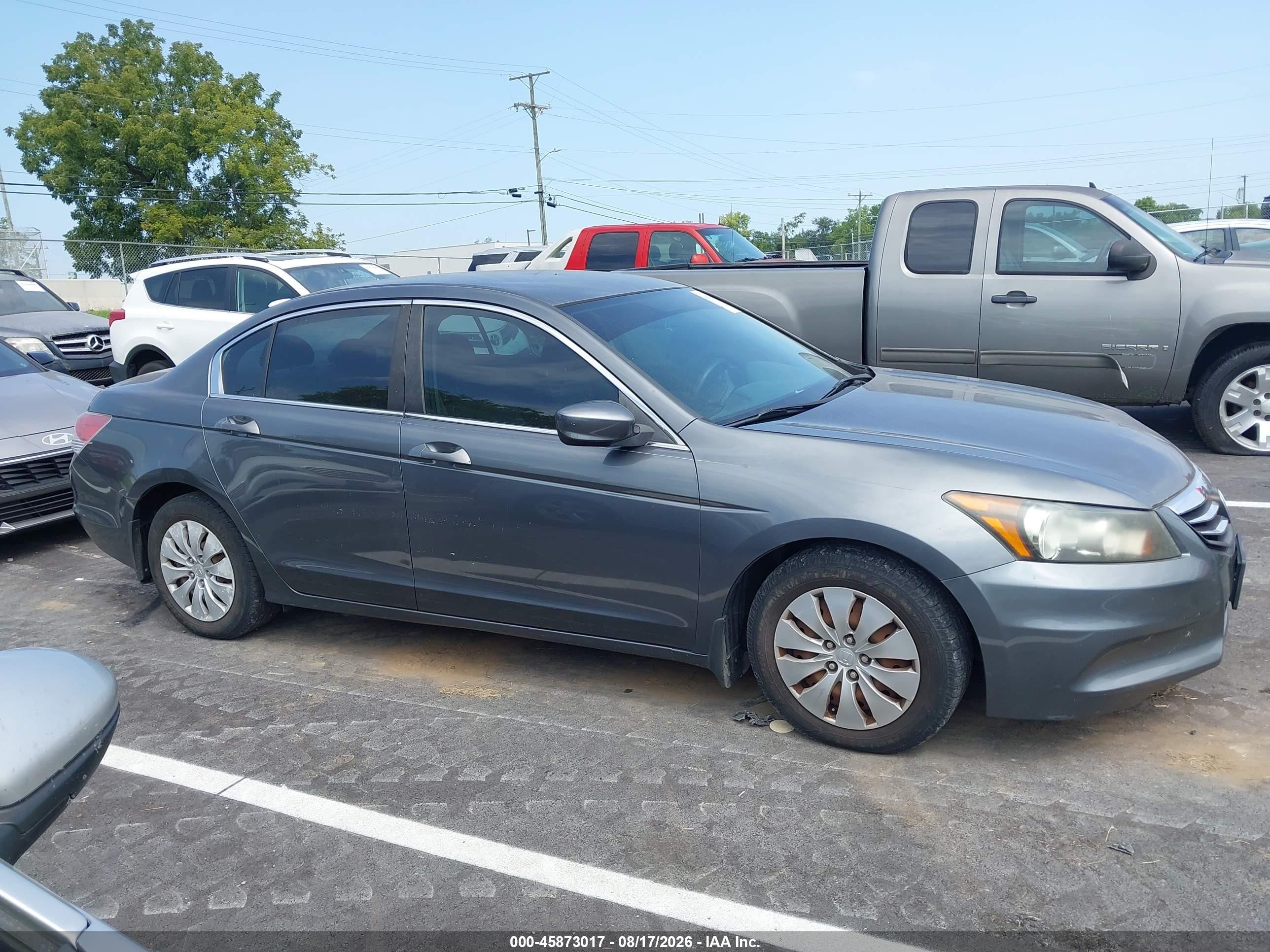 2012 Honda Accord Sdn Lx Gray vin: 1HGCP2F34CA145886