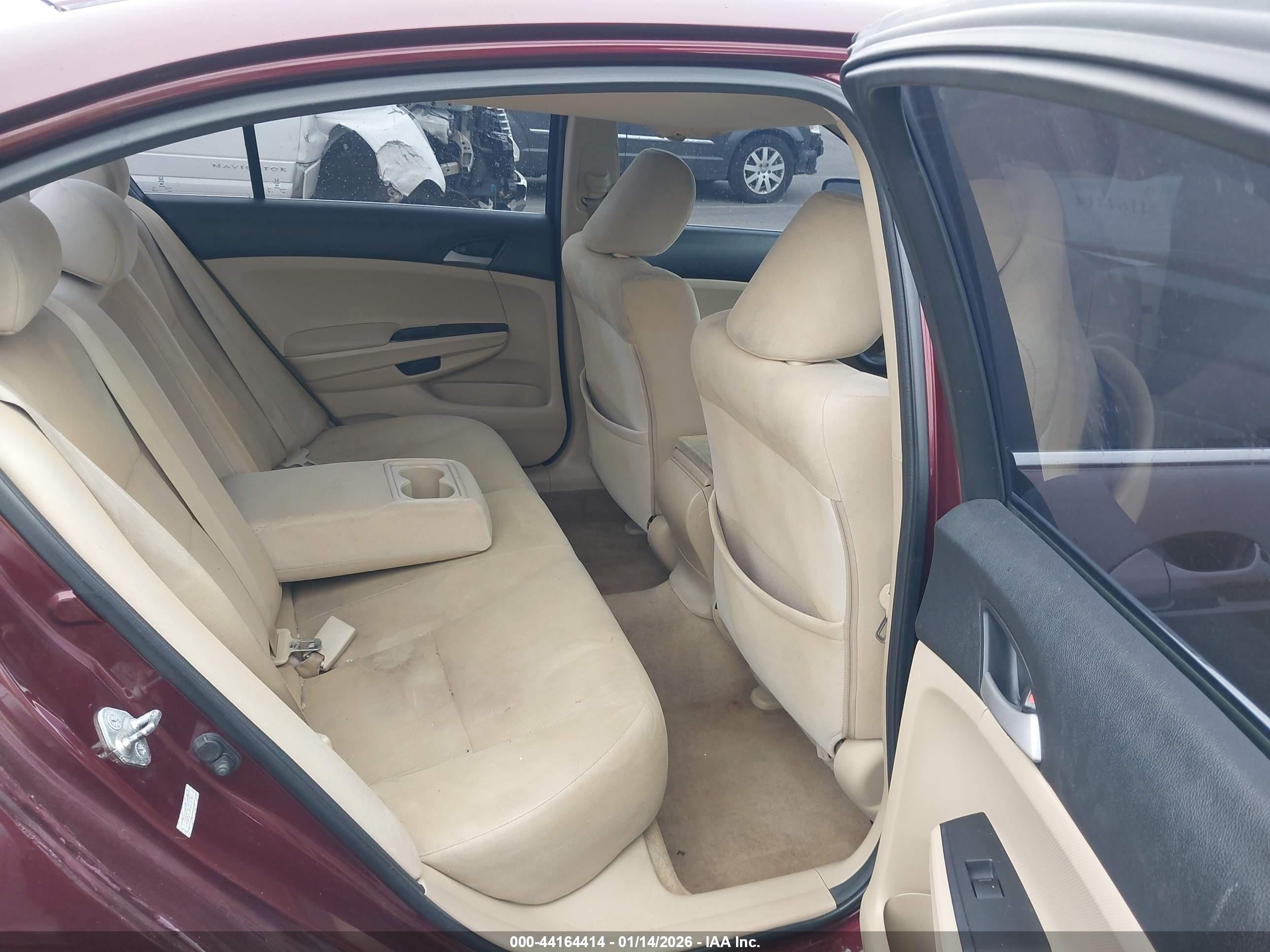 2012 Honda Accord 2.4 Lx Burgundy vin: 1HGCP2F34CA157911
