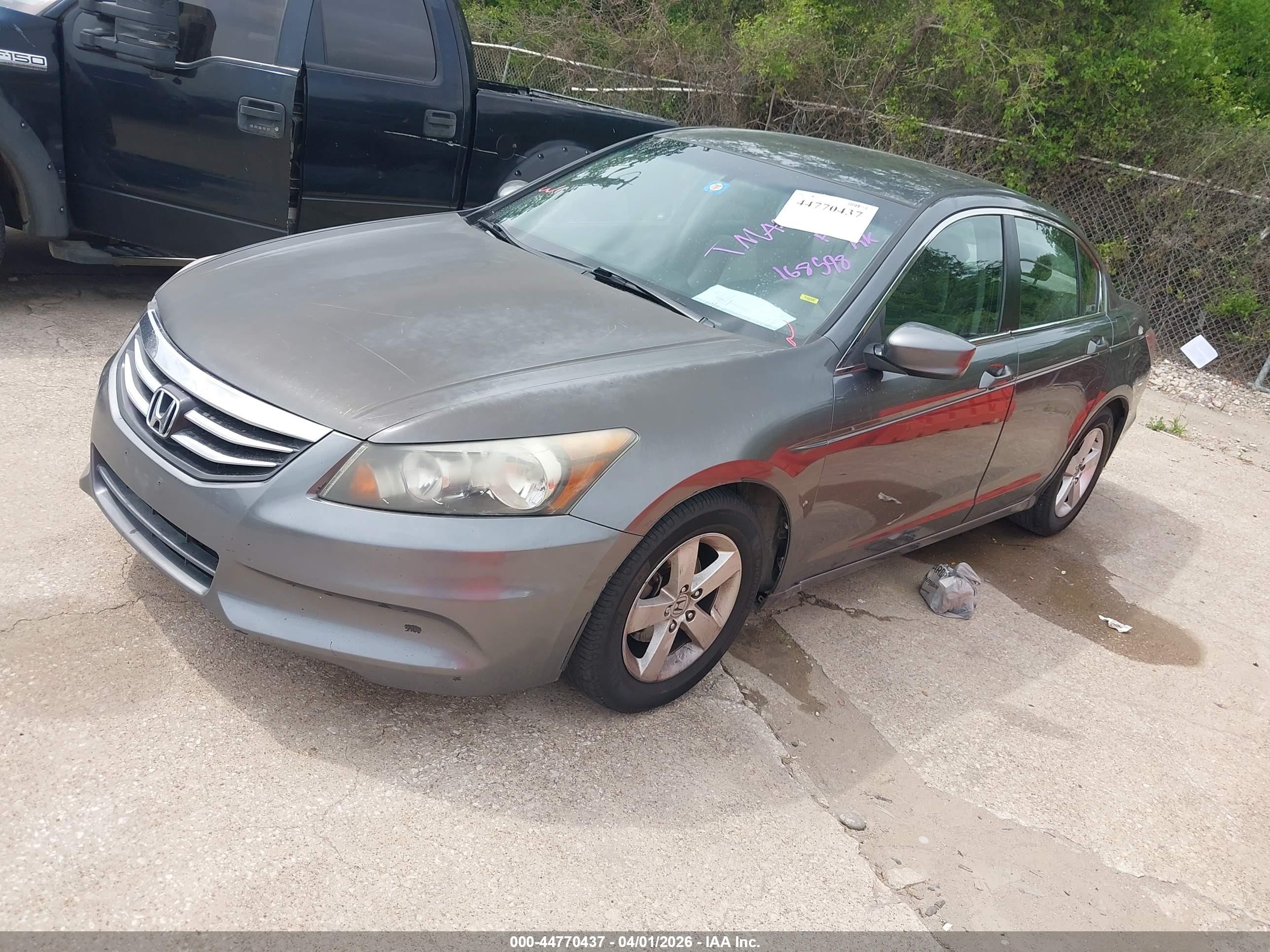 2012 Honda Accord 2.4 Lx Gray vin: 1HGCP2F34CA168598