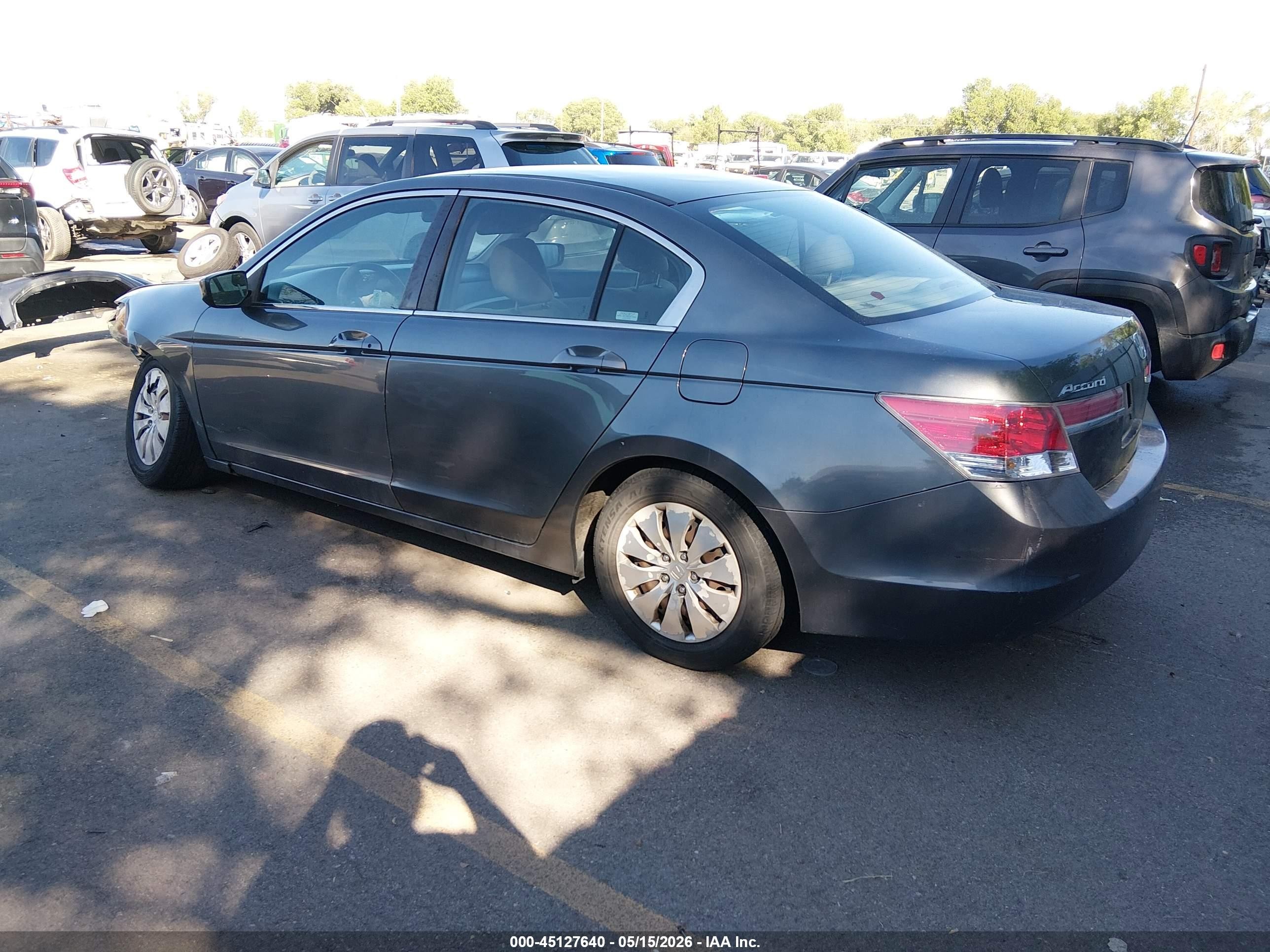 2012 Honda Accord 2.4 Lx Gray vin: 1HGCP2F34CA170612