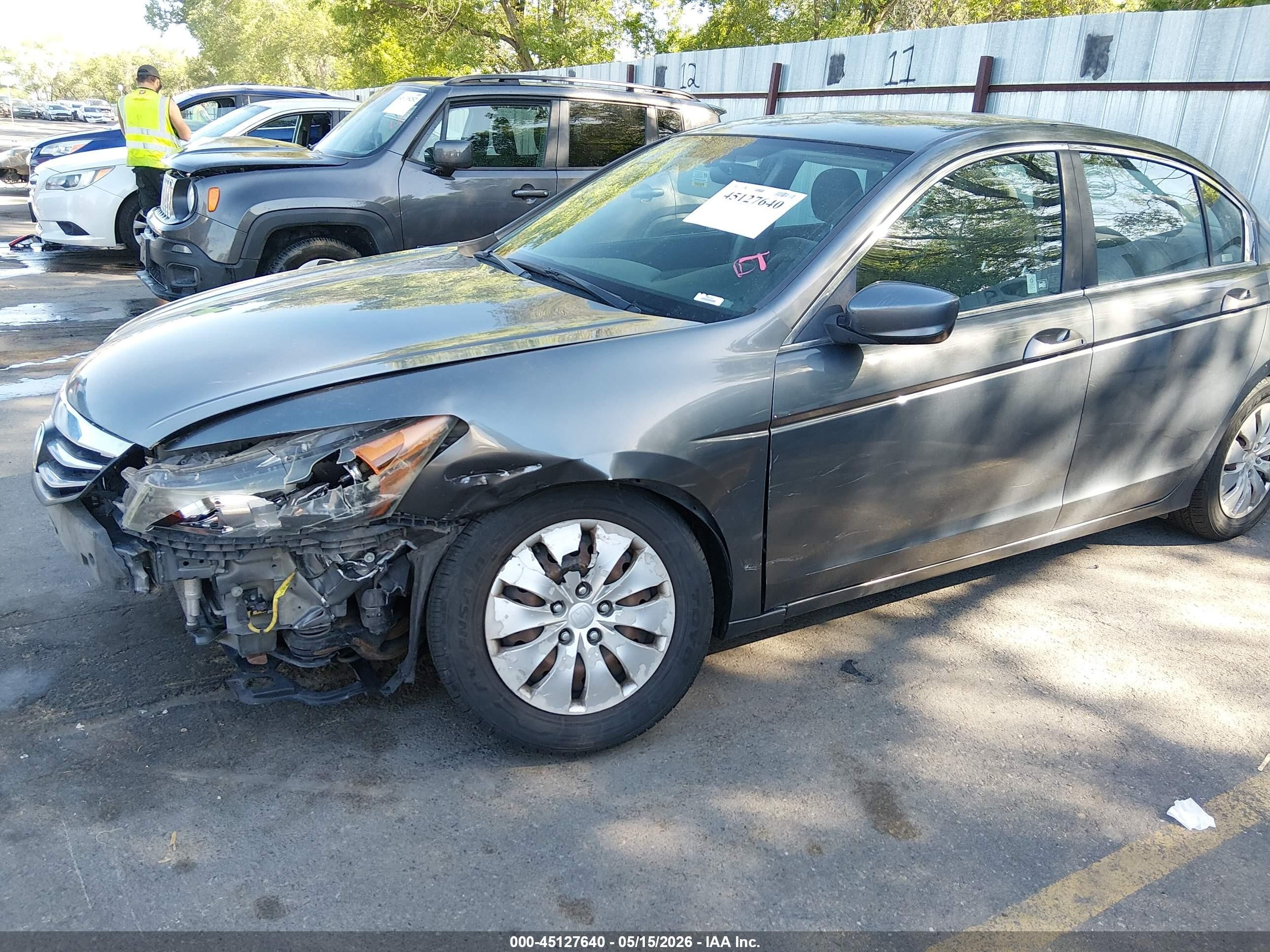 2012 Honda Accord 2.4 Lx Gray vin: 1HGCP2F34CA170612