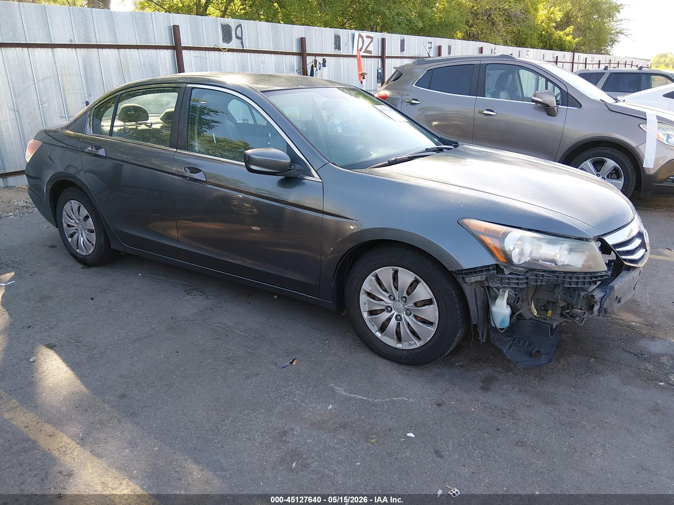 2012 Honda Accord 2.4 Lx Gray vin: 1HGCP2F34CA170612