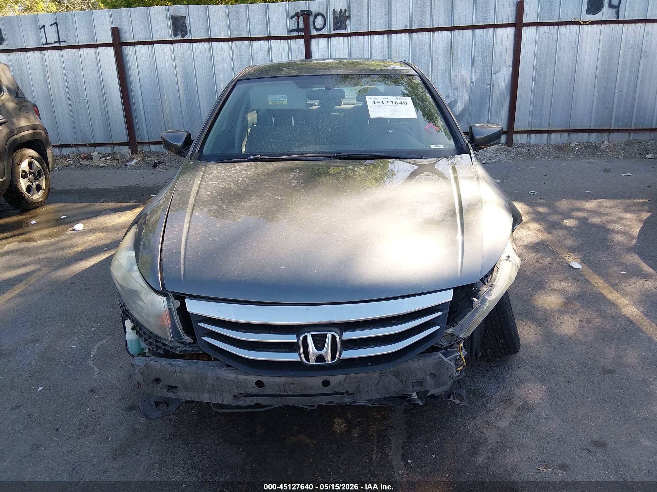 2012 Honda Accord 2.4 Lx Gray vin: 1HGCP2F34CA170612