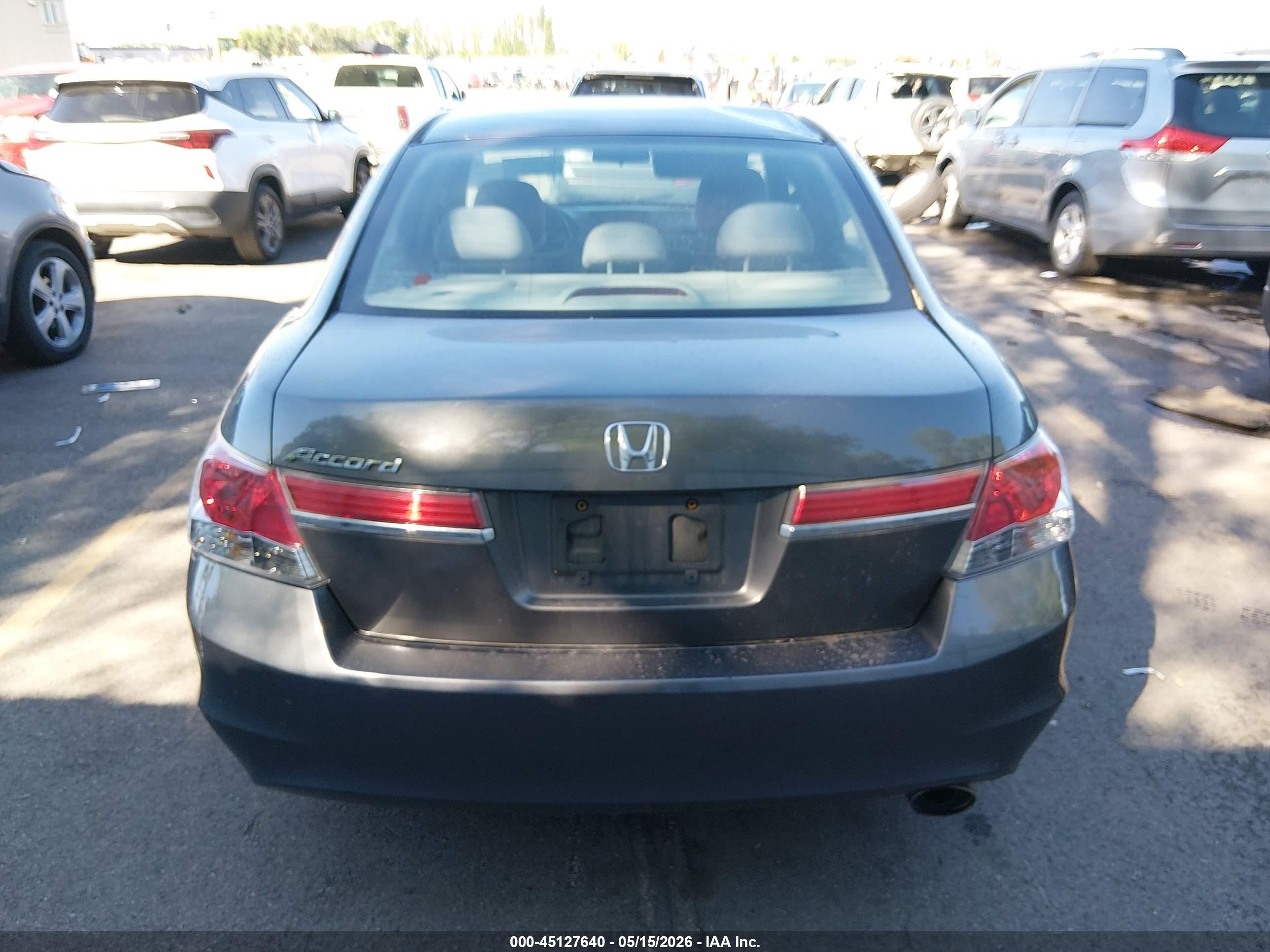 2012 Honda Accord 2.4 Lx Gray vin: 1HGCP2F34CA170612