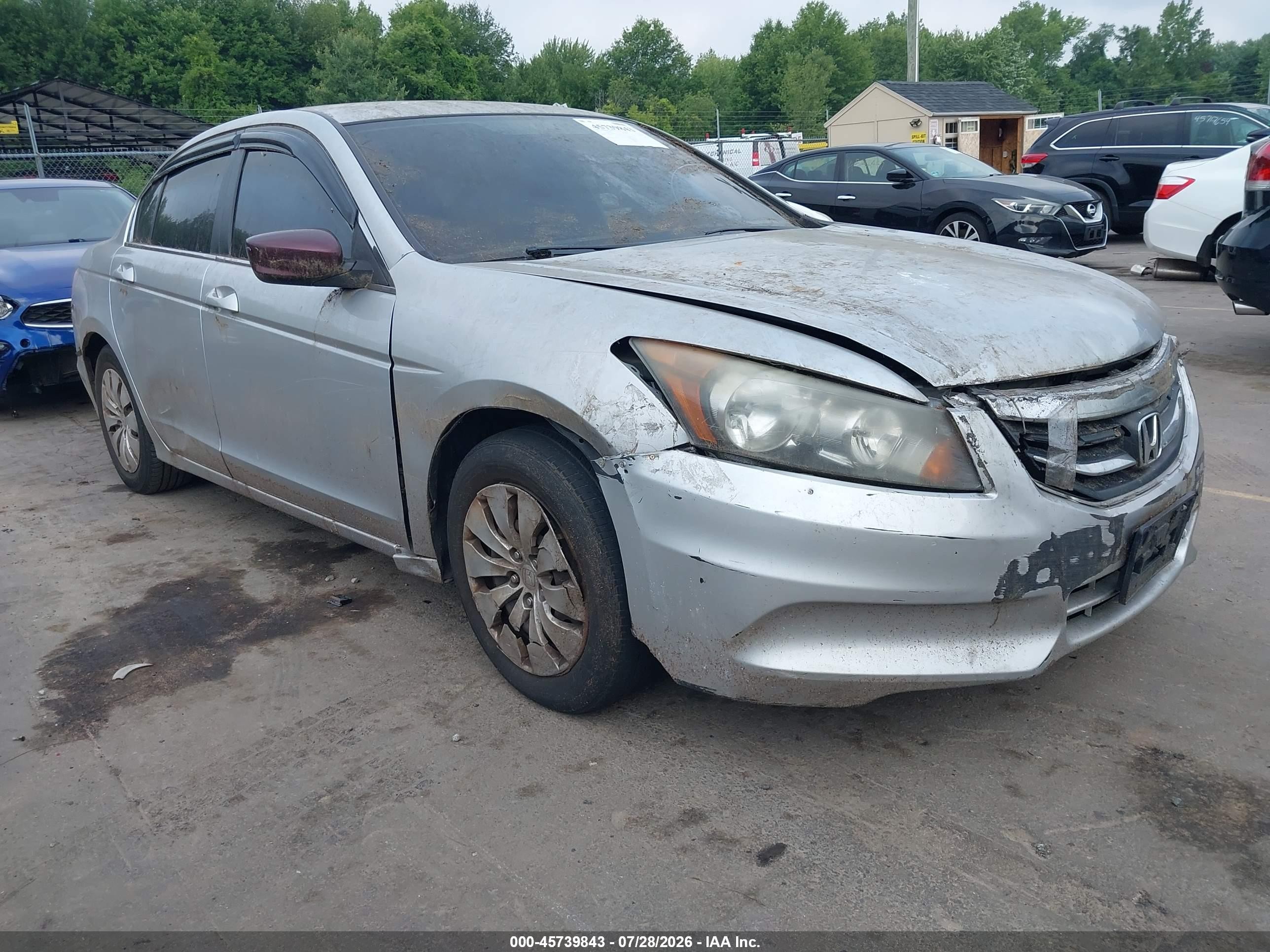 2012 Honda Accord 2.4 Lx Silver vin: 1HGCP2F34CA180203