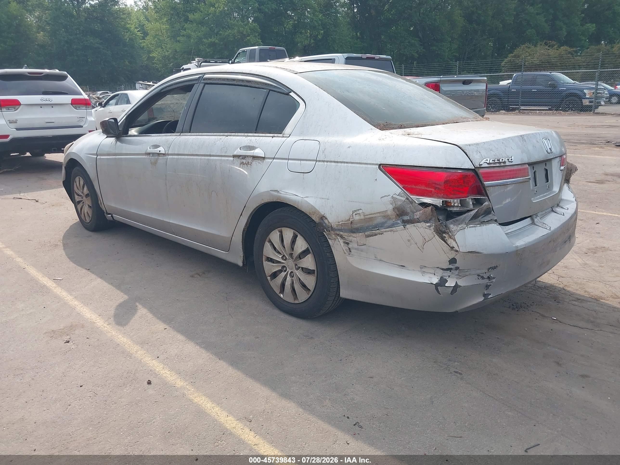 2012 Honda Accord 2.4 Lx Silver vin: 1HGCP2F34CA180203