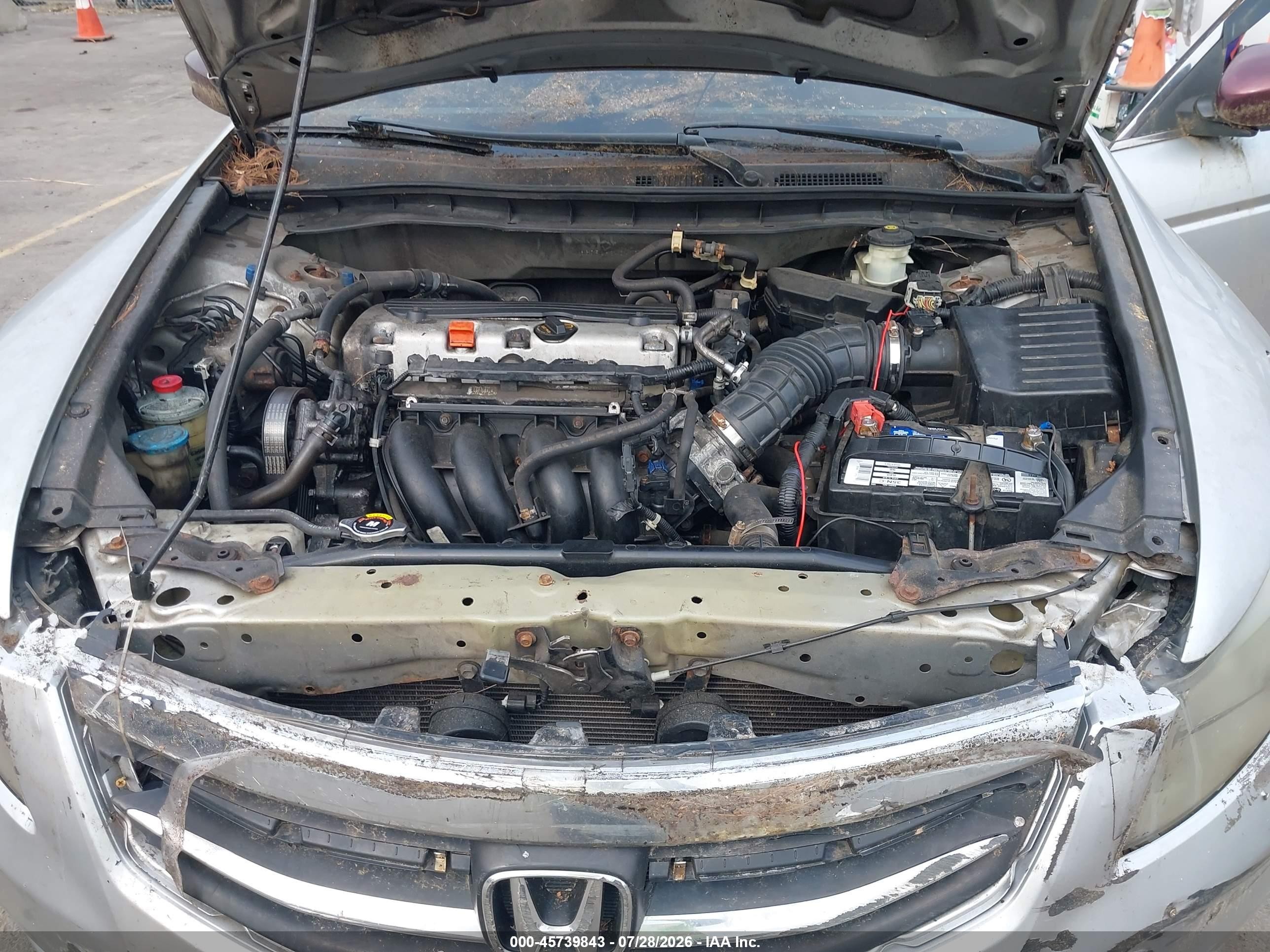 2012 Honda Accord 2.4 Lx Silver vin: 1HGCP2F34CA180203