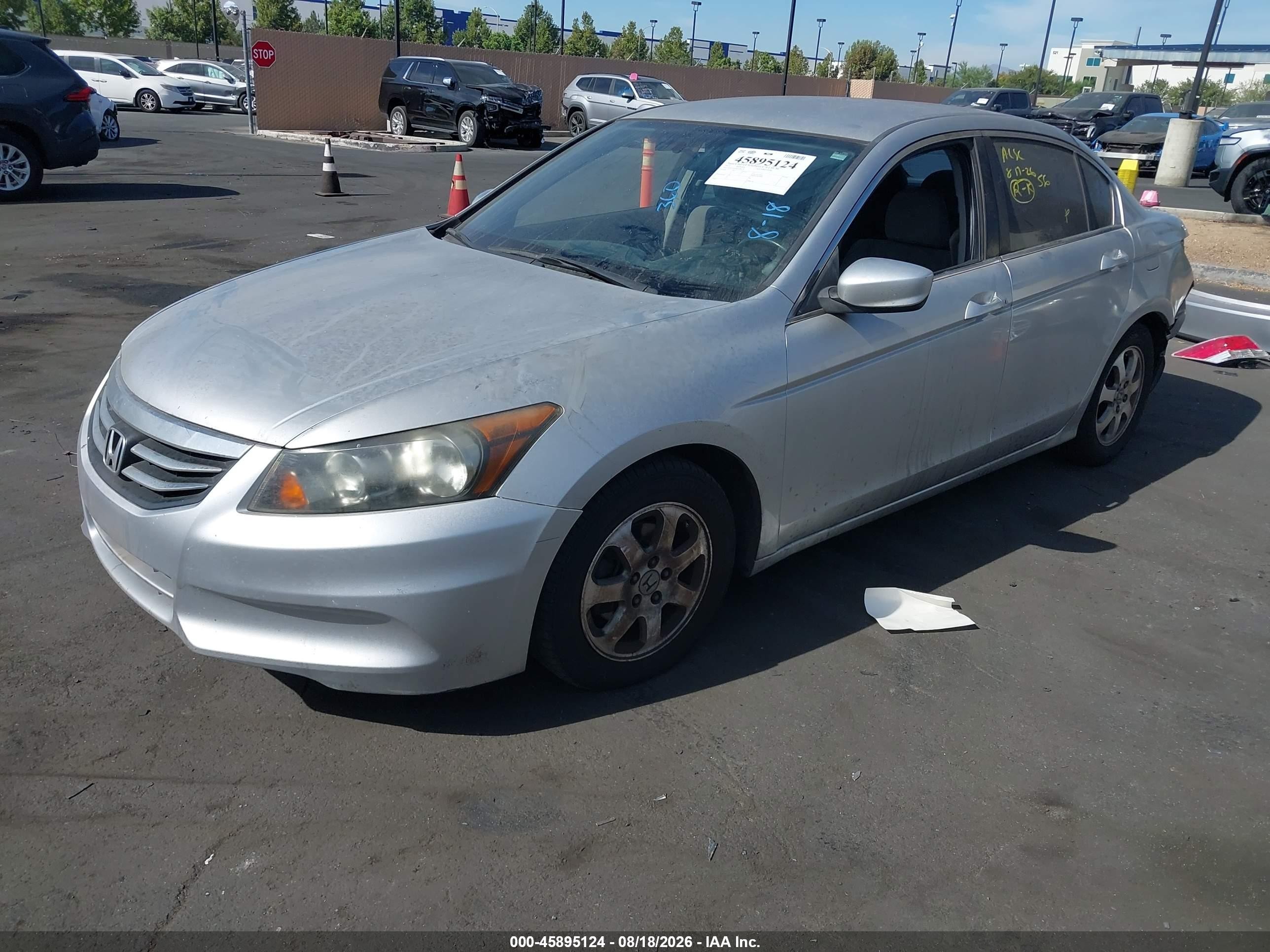 2012 Honda Accord Sdn Lx Silver vin: 1HGCP2F34CA208114