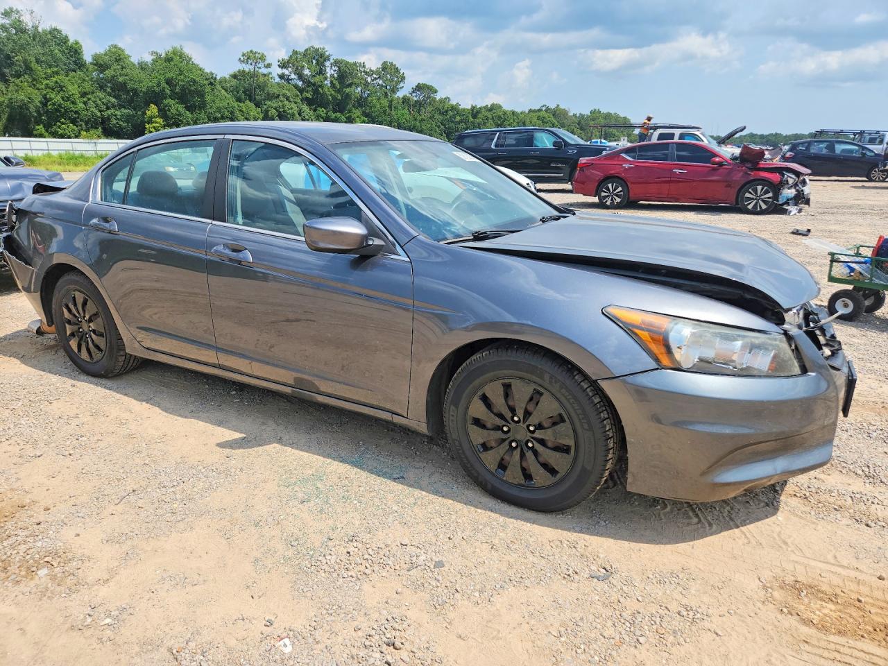 2012 Honda Accord Lx Gray vin: 1HGCP2F34CA217654