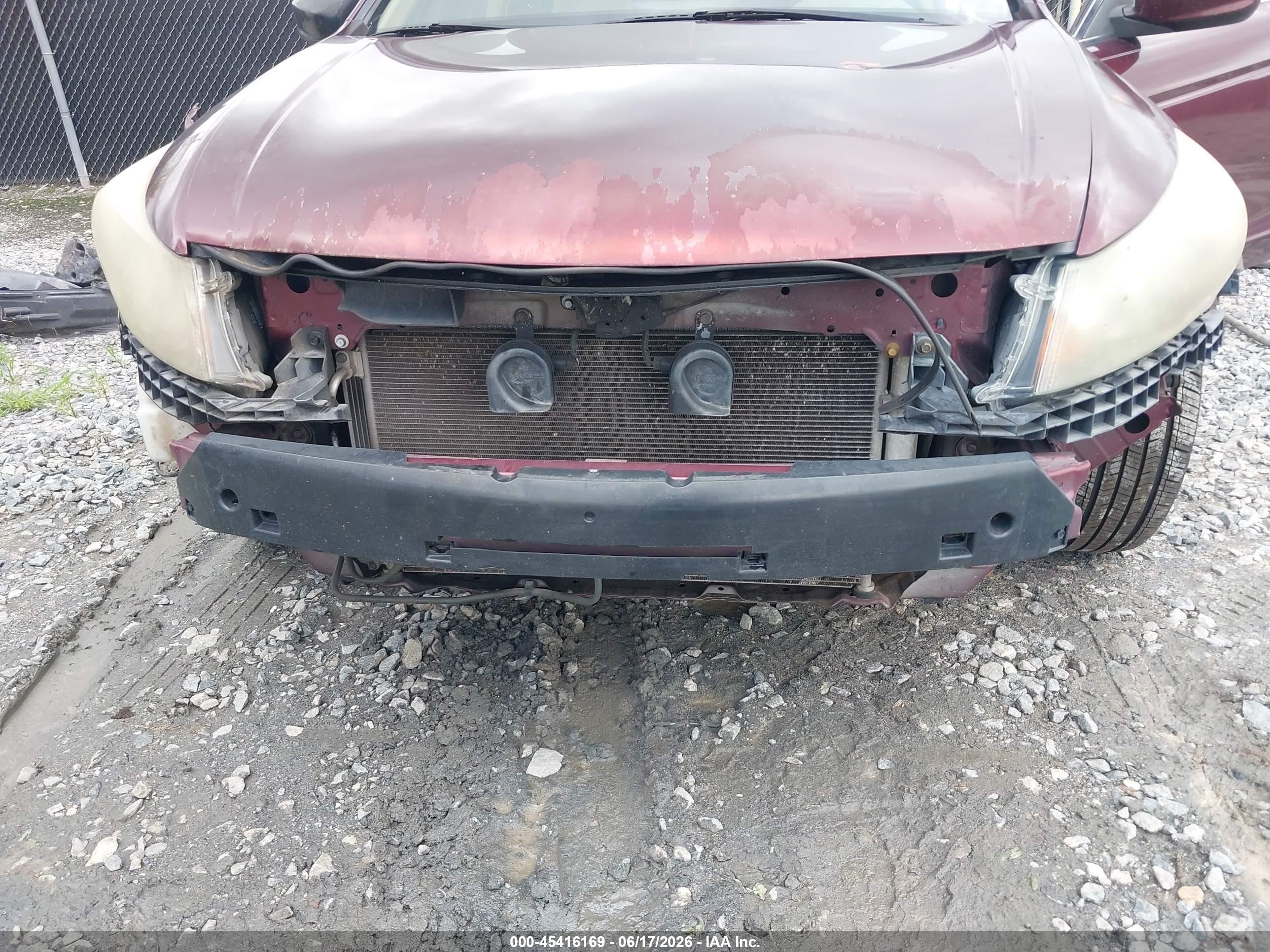 2010 Honda Accord 2.4 Lx Maroon vin: 1HGCP2F35AA020005