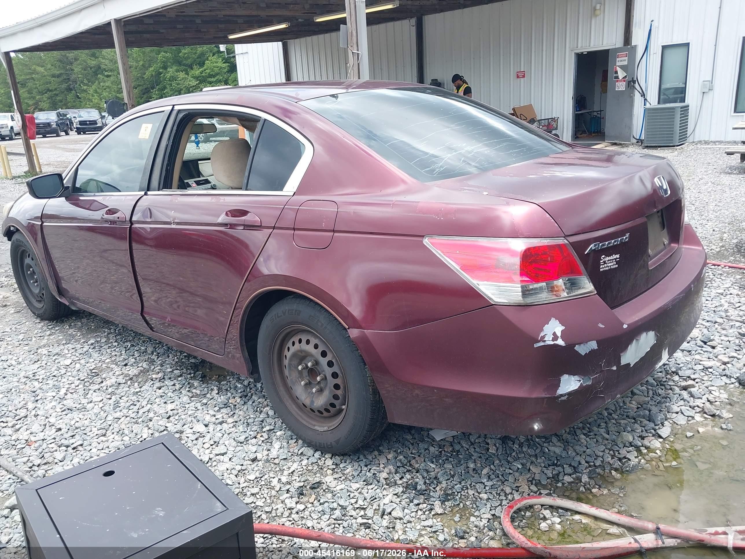 2010 Honda Accord 2.4 Lx Maroon vin: 1HGCP2F35AA020005