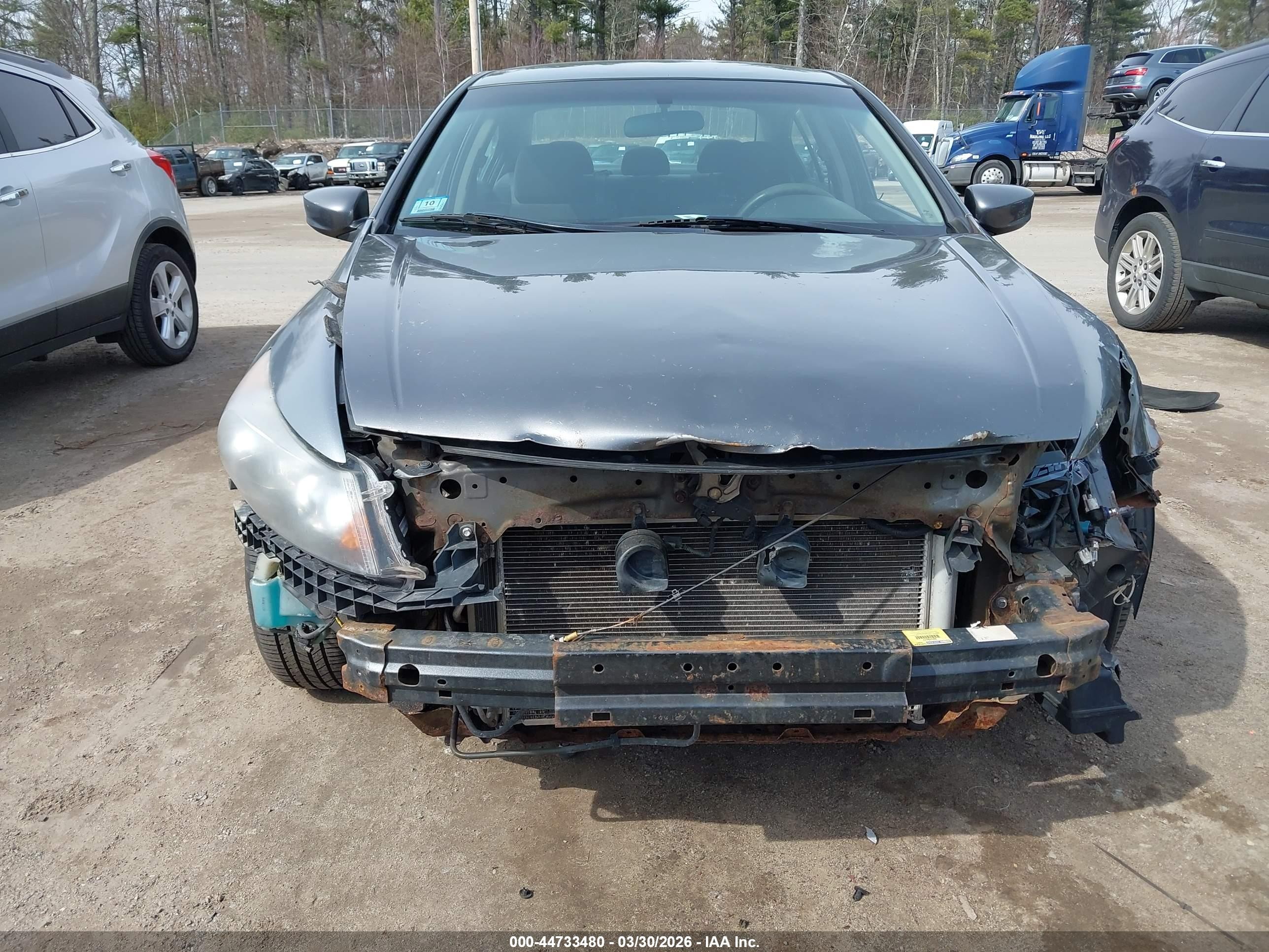 2010 Honda Accord 2.4 Lx Gray vin: 1HGCP2F35AA033370