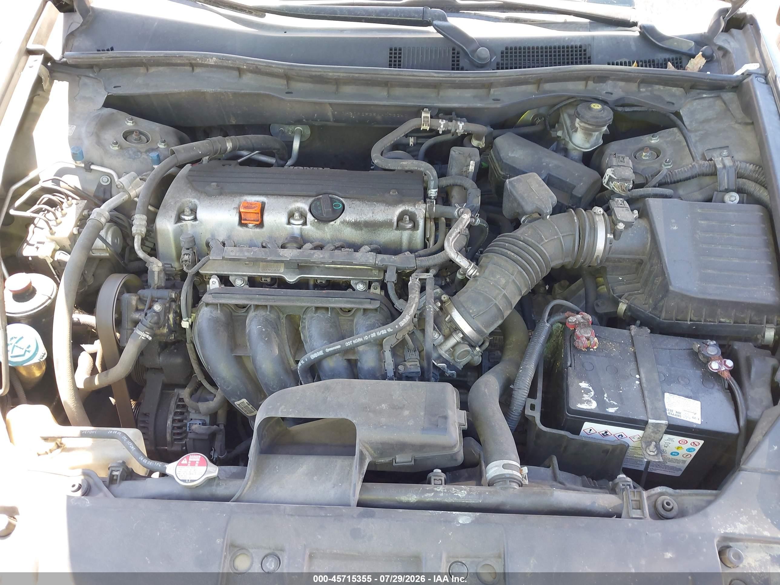 2010 Honda Accord 2.4 Lx Gray vin: 1HGCP2F35AA073240