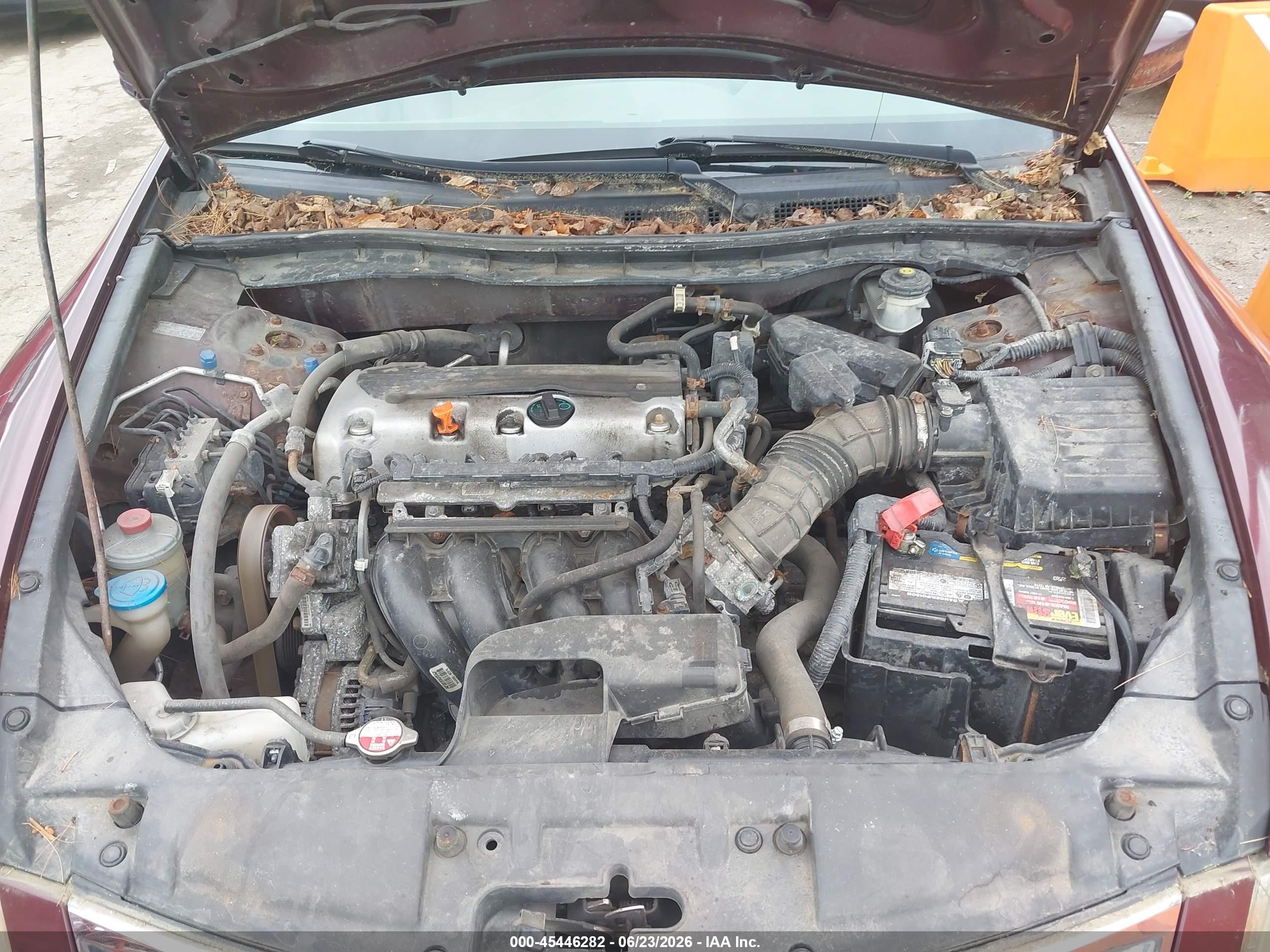 2010 Honda Accord 2.4 Lx Maroon vin: 1HGCP2F35AA078941