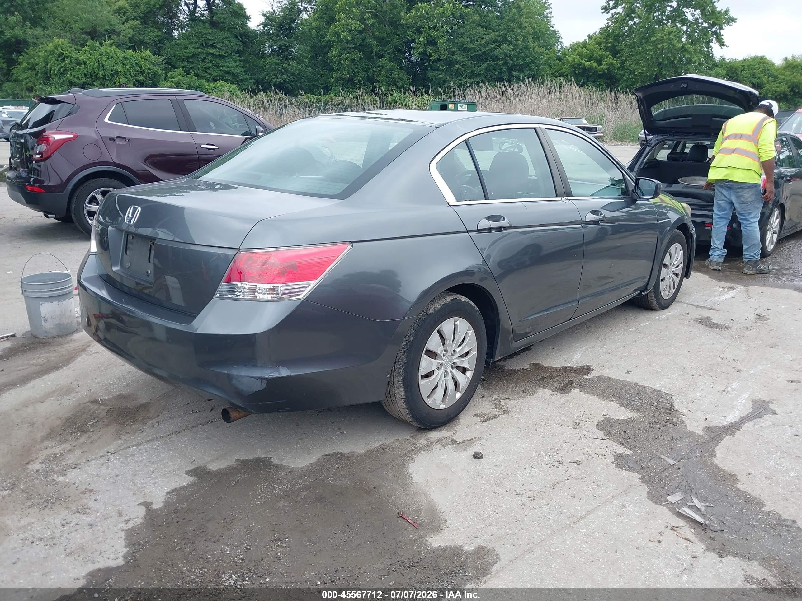 2010 Honda Accord 2.4 Lx Gray vin: 1HGCP2F35AA097408
