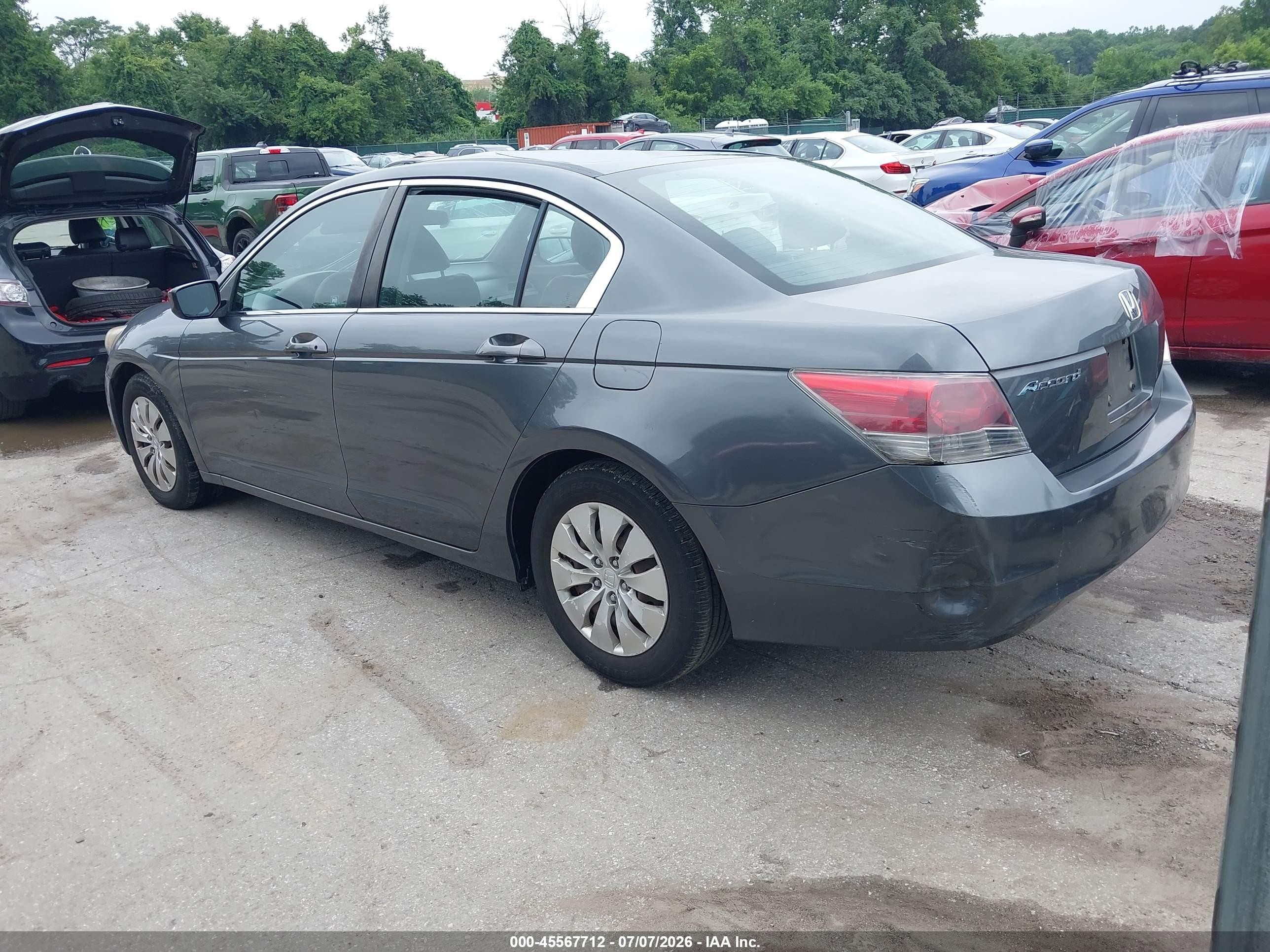 2010 Honda Accord 2.4 Lx Gray vin: 1HGCP2F35AA097408