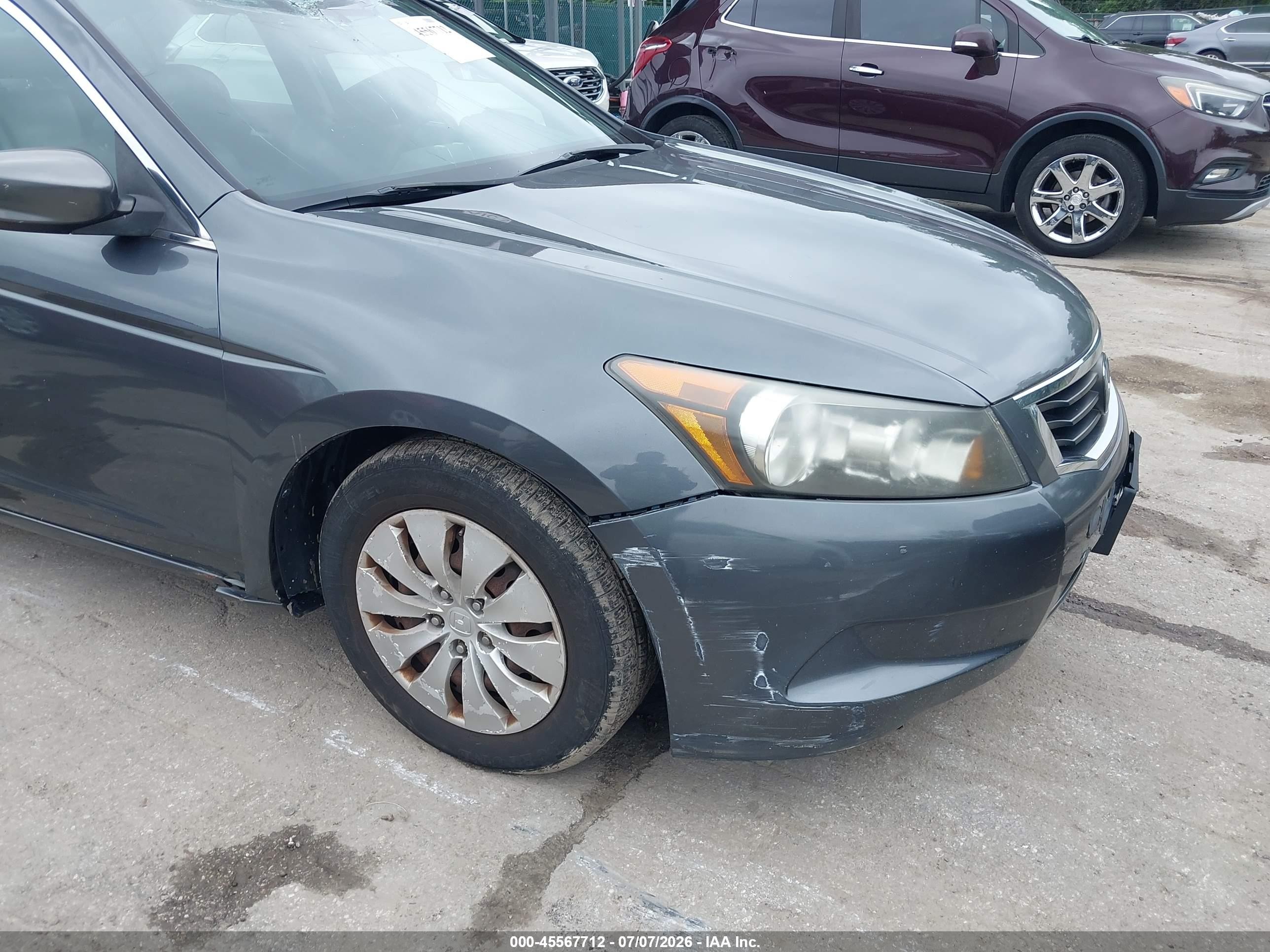 2010 Honda Accord 2.4 Lx Gray vin: 1HGCP2F35AA097408
