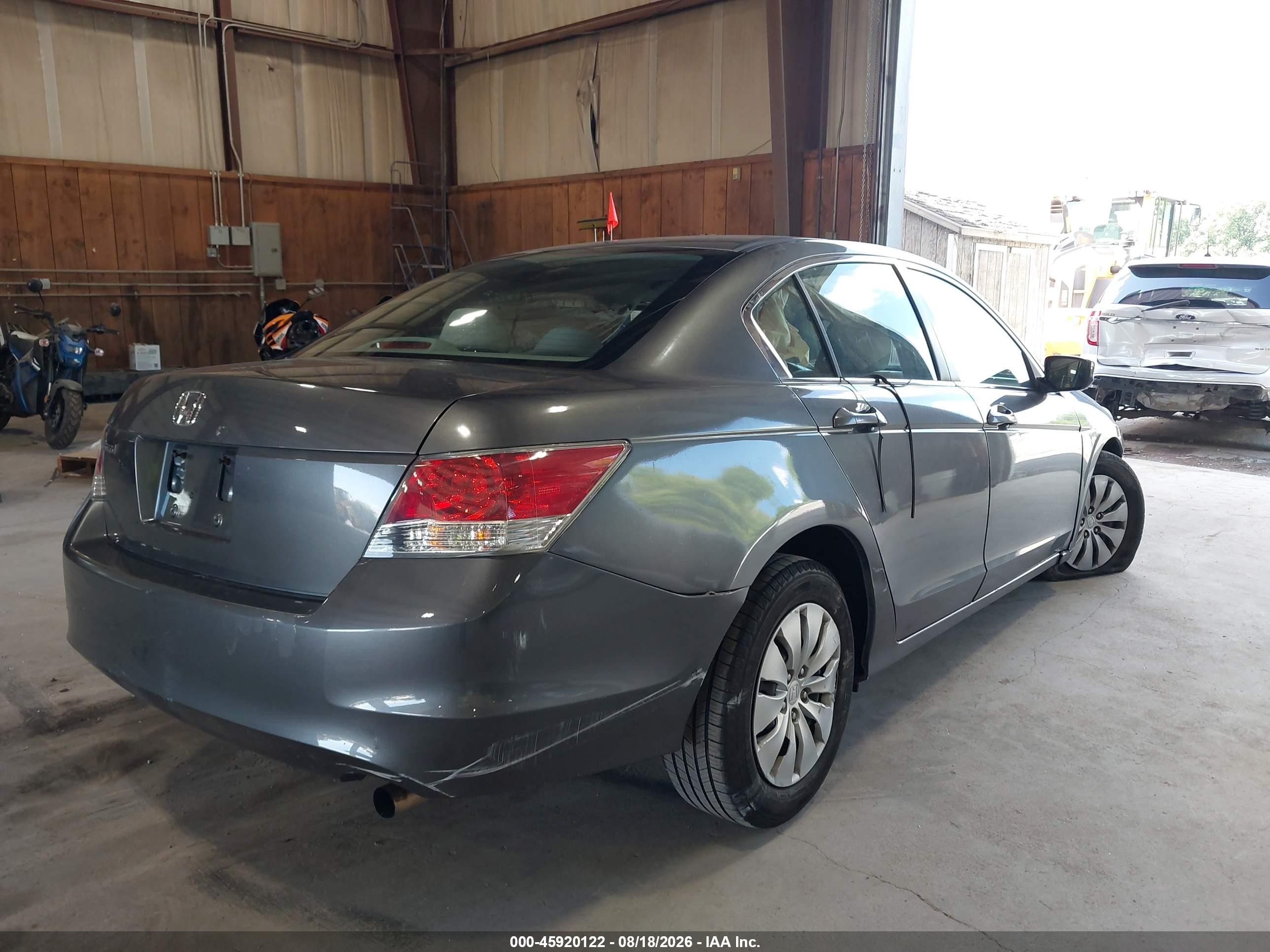 2010 Honda Accord 2.4 Lx Gray vin: 1HGCP2F35AA131850