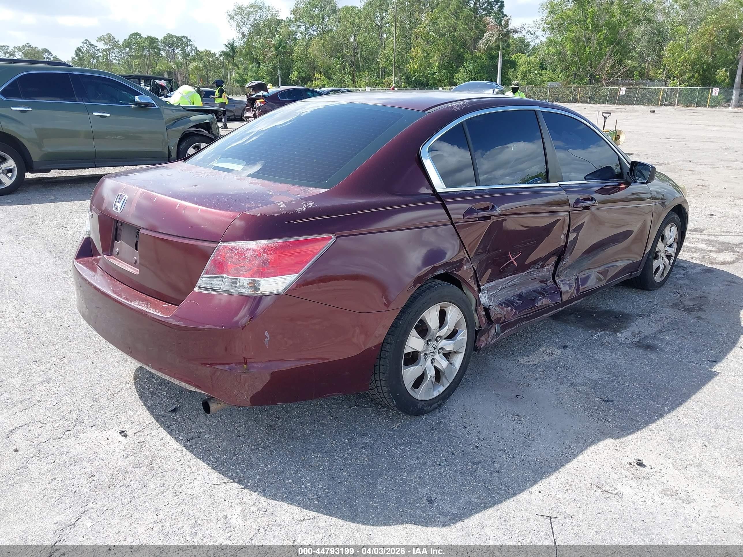 2010 Honda Accord 2.4 Lx Burgundy vin: 1HGCP2F35AA158112