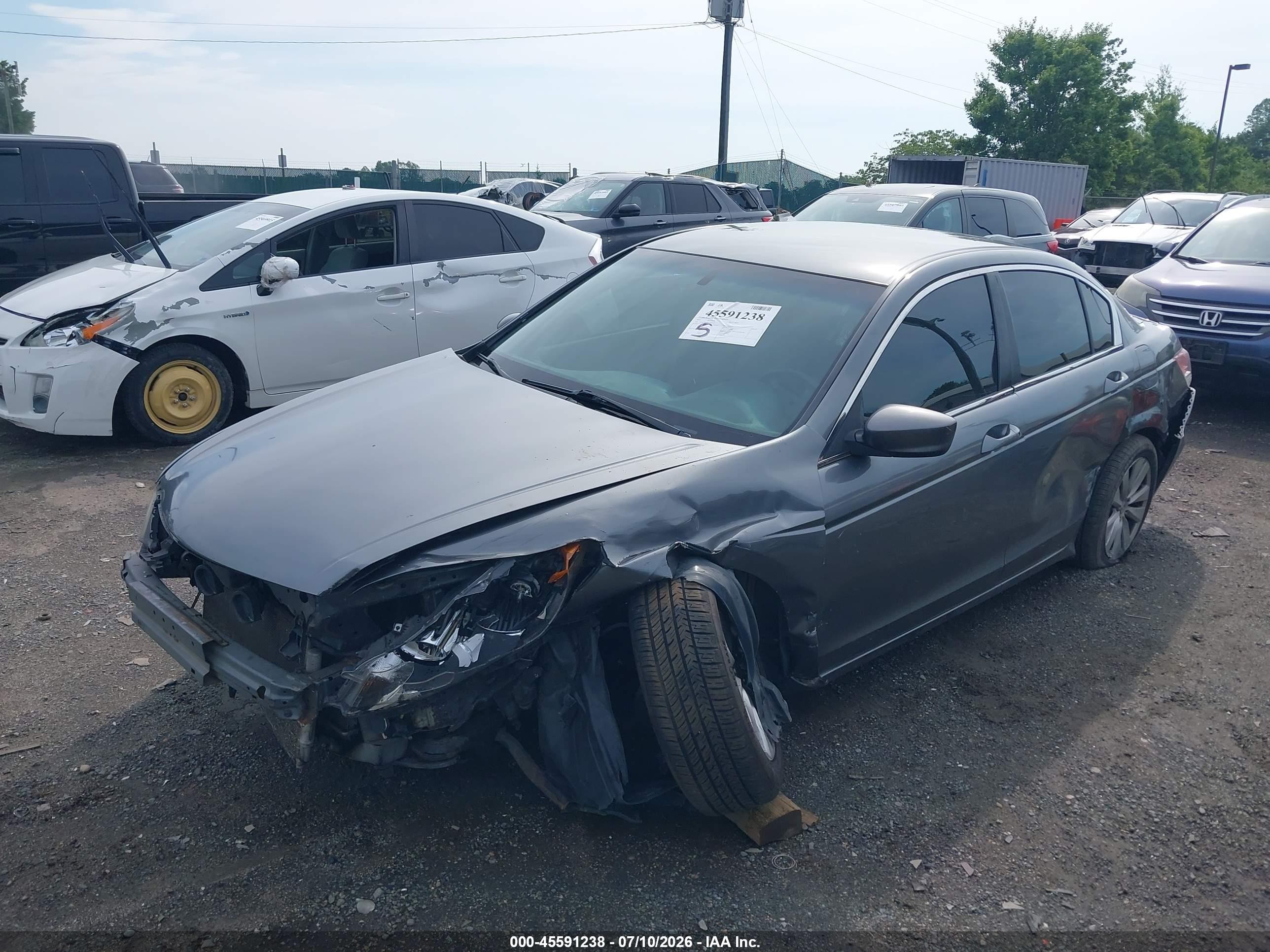 2010 Honda Accord 2.4 Lx Gray vin: 1HGCP2F35AA196567