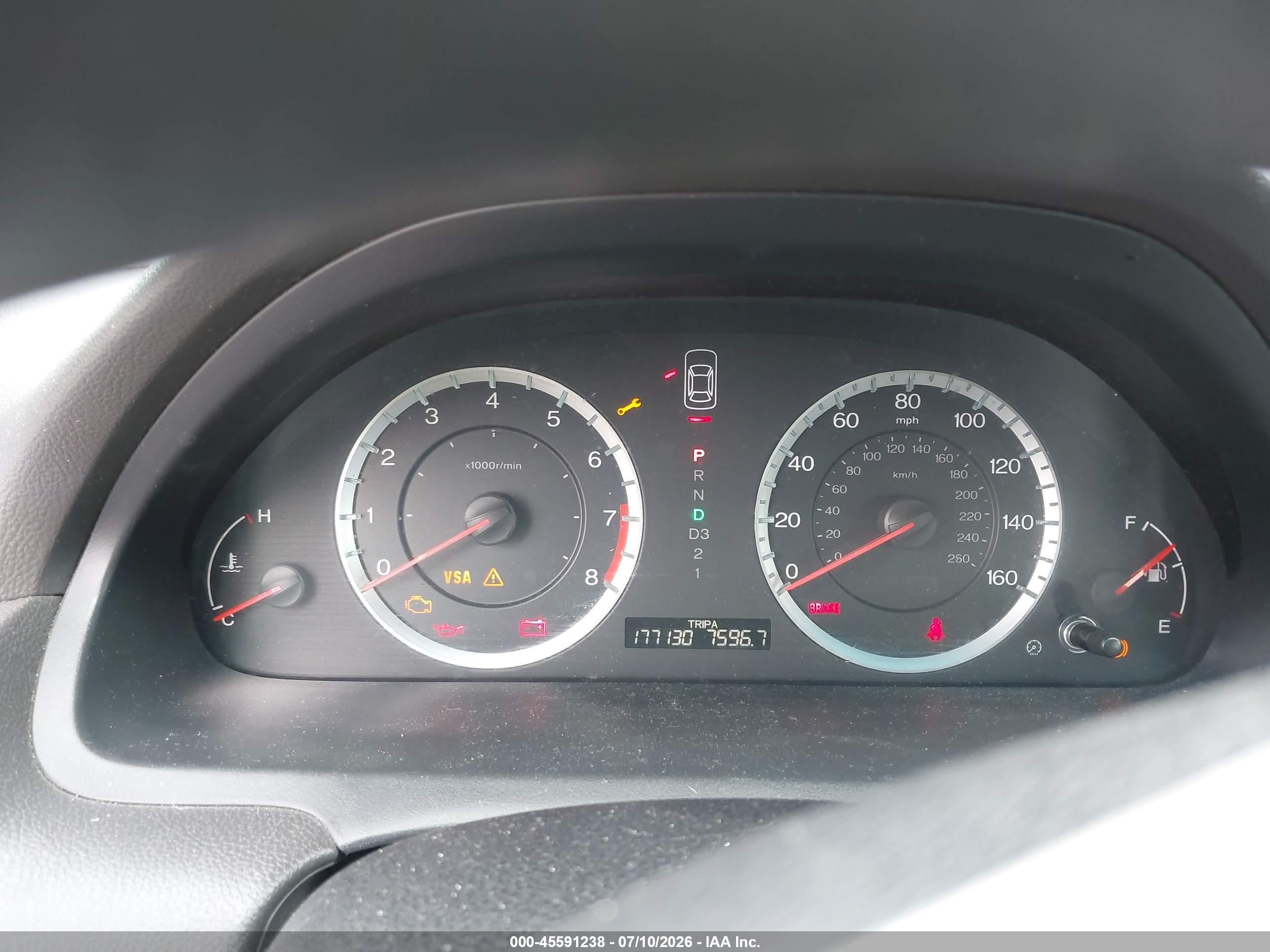 2010 Honda Accord 2.4 Lx Gray vin: 1HGCP2F35AA196567
