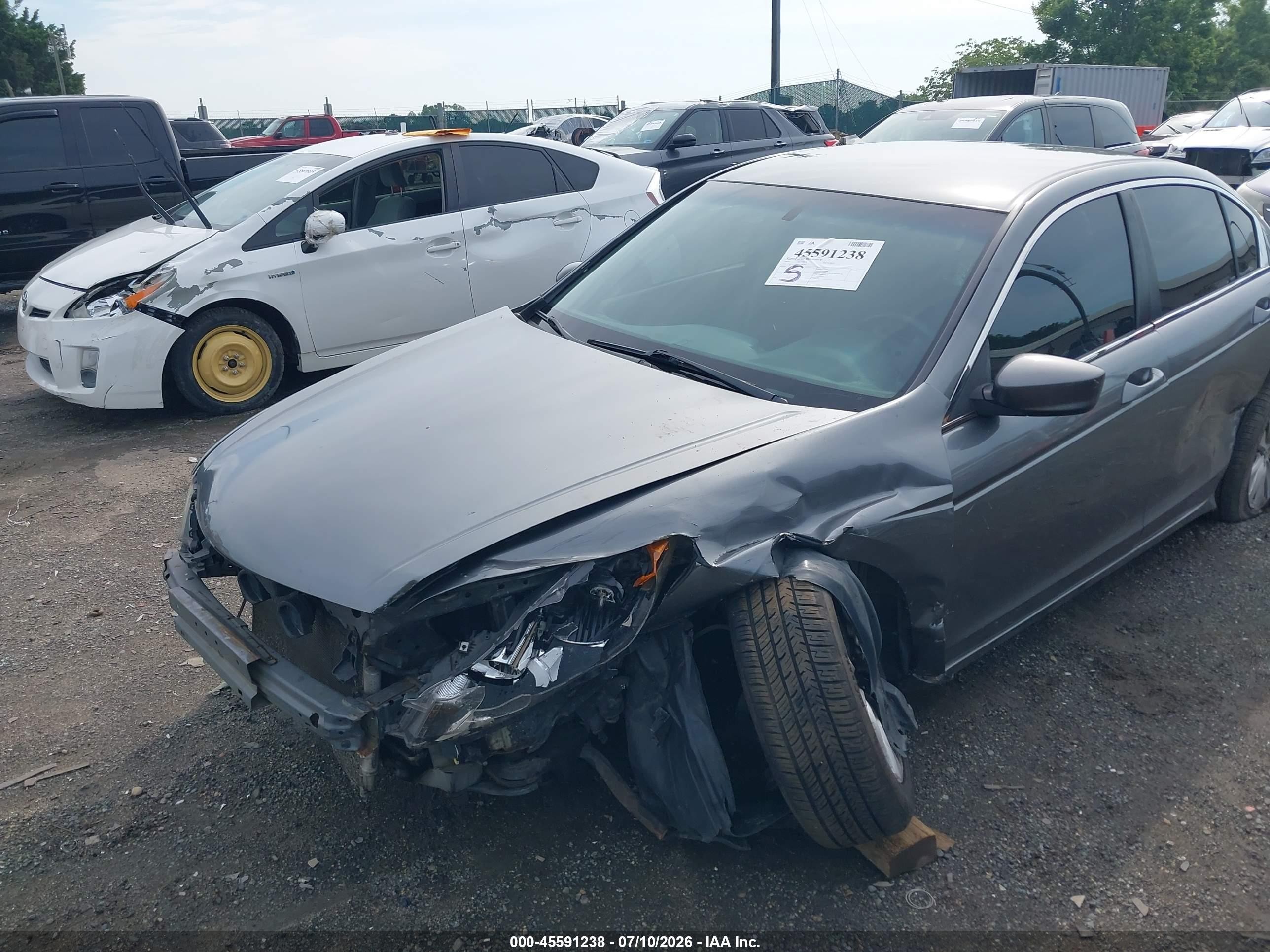 2010 Honda Accord 2.4 Lx Gray vin: 1HGCP2F35AA196567
