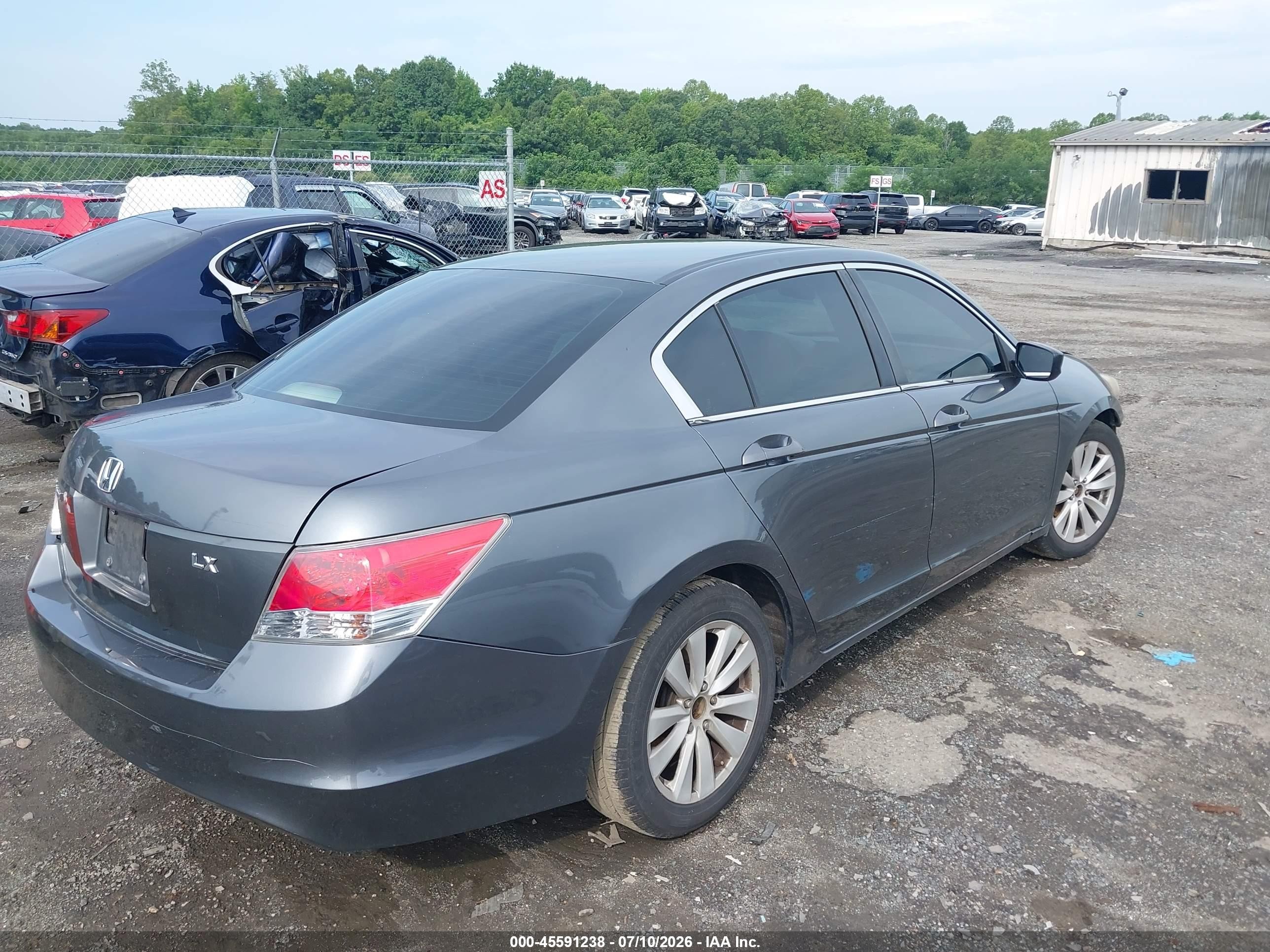 2010 Honda Accord 2.4 Lx Gray vin: 1HGCP2F35AA196567