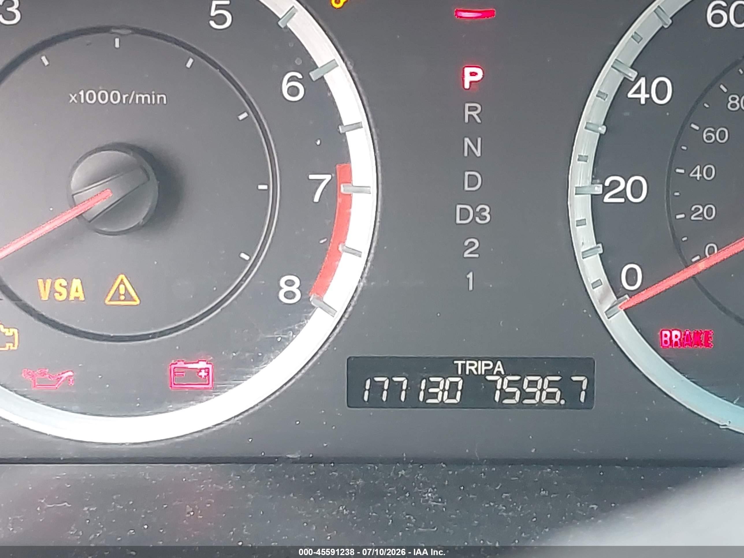 2010 Honda Accord 2.4 Lx Gray vin: 1HGCP2F35AA196567