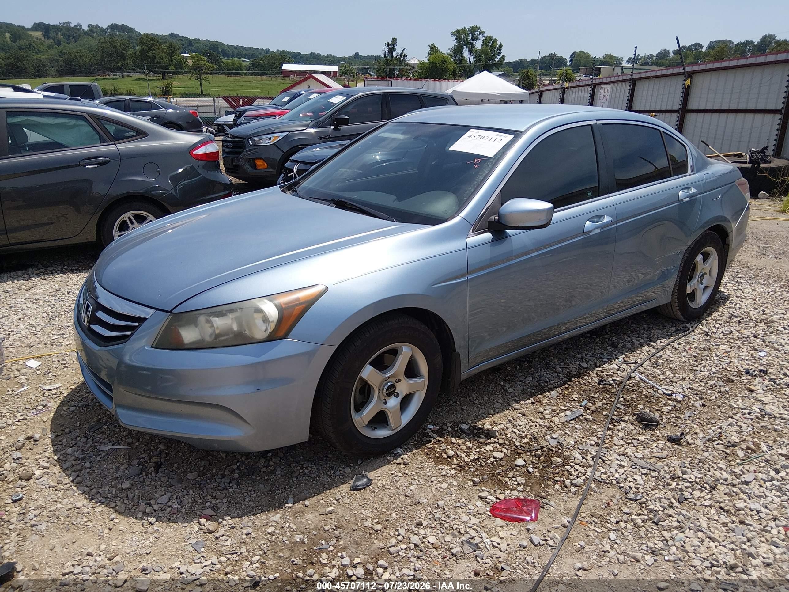 2011 Honda Accord 2.4 Lx Light Blue vin: 1HGCP2F35BA025772