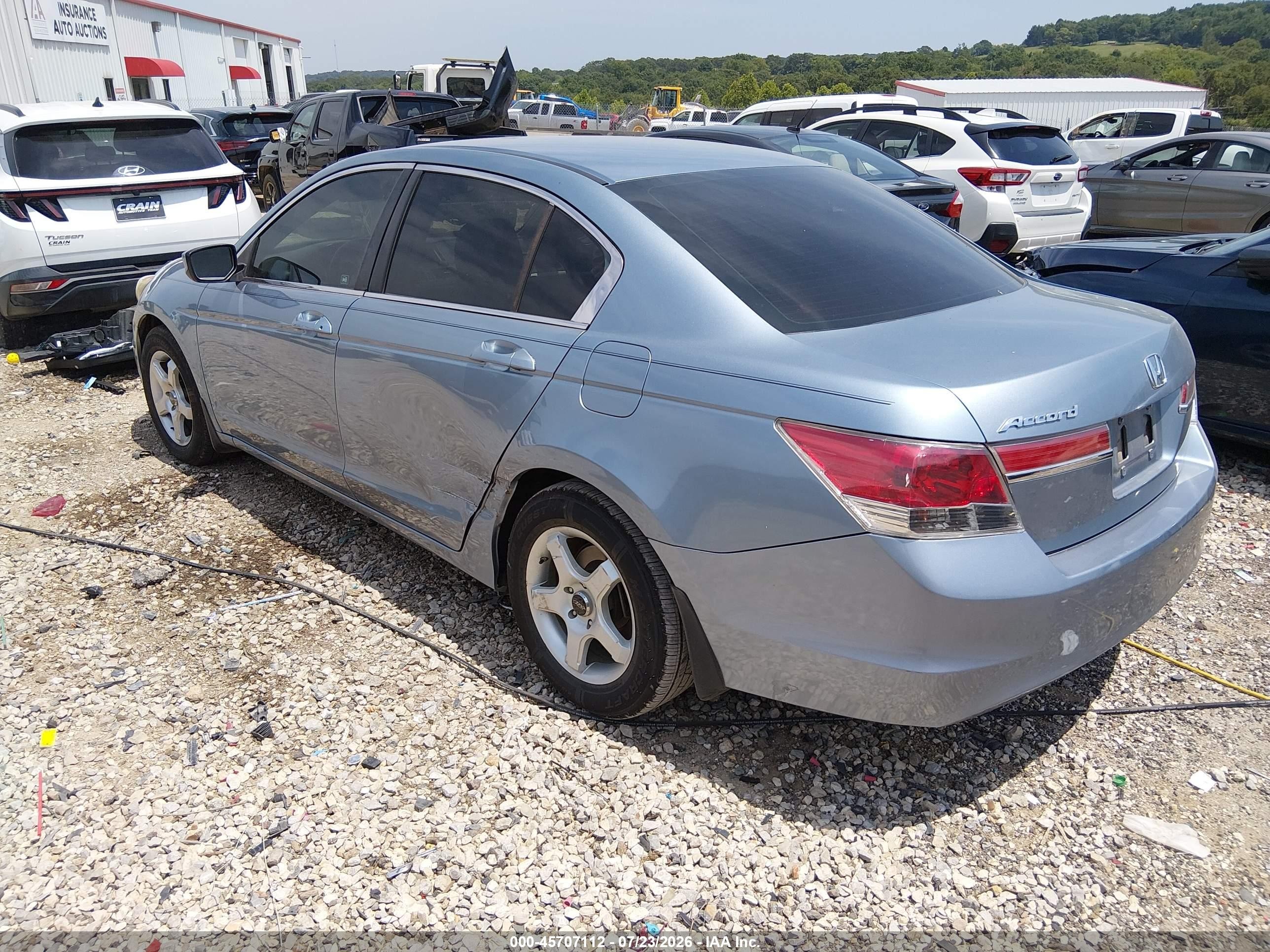 2011 Honda Accord 2.4 Lx Light Blue vin: 1HGCP2F35BA025772