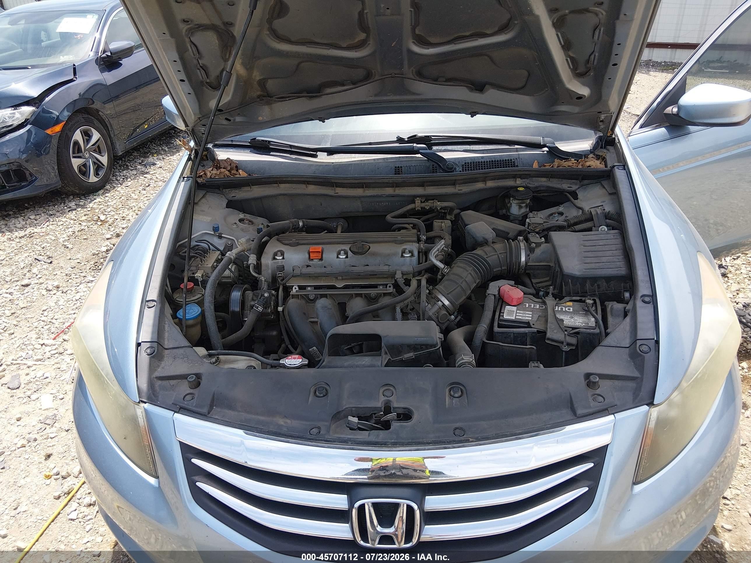 2011 Honda Accord 2.4 Lx Light Blue vin: 1HGCP2F35BA025772